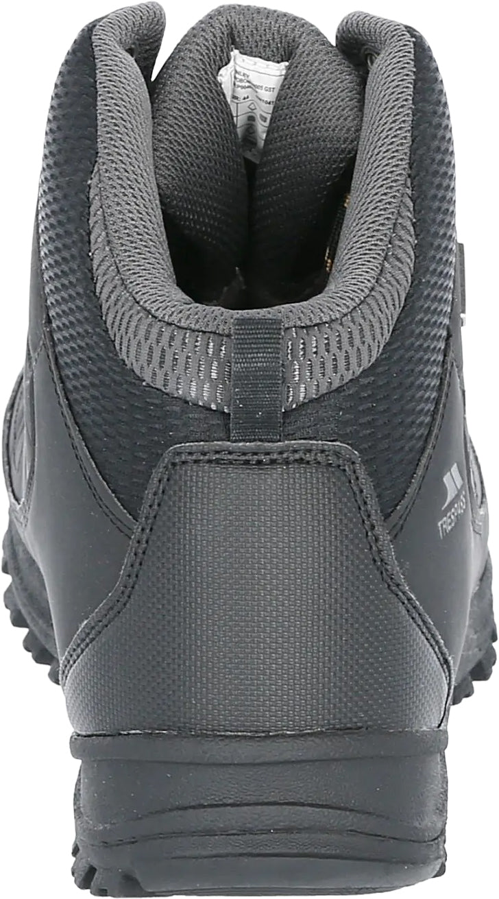 Trespass Finley Mid Waterproof Men's Walking Boots - Black | Outdoor Performance