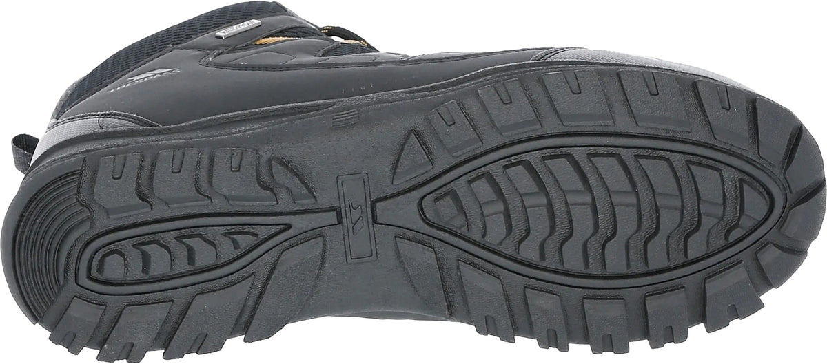Trespass Finley Mid Waterproof Men's Walking Boots - Black | Outdoor Performance