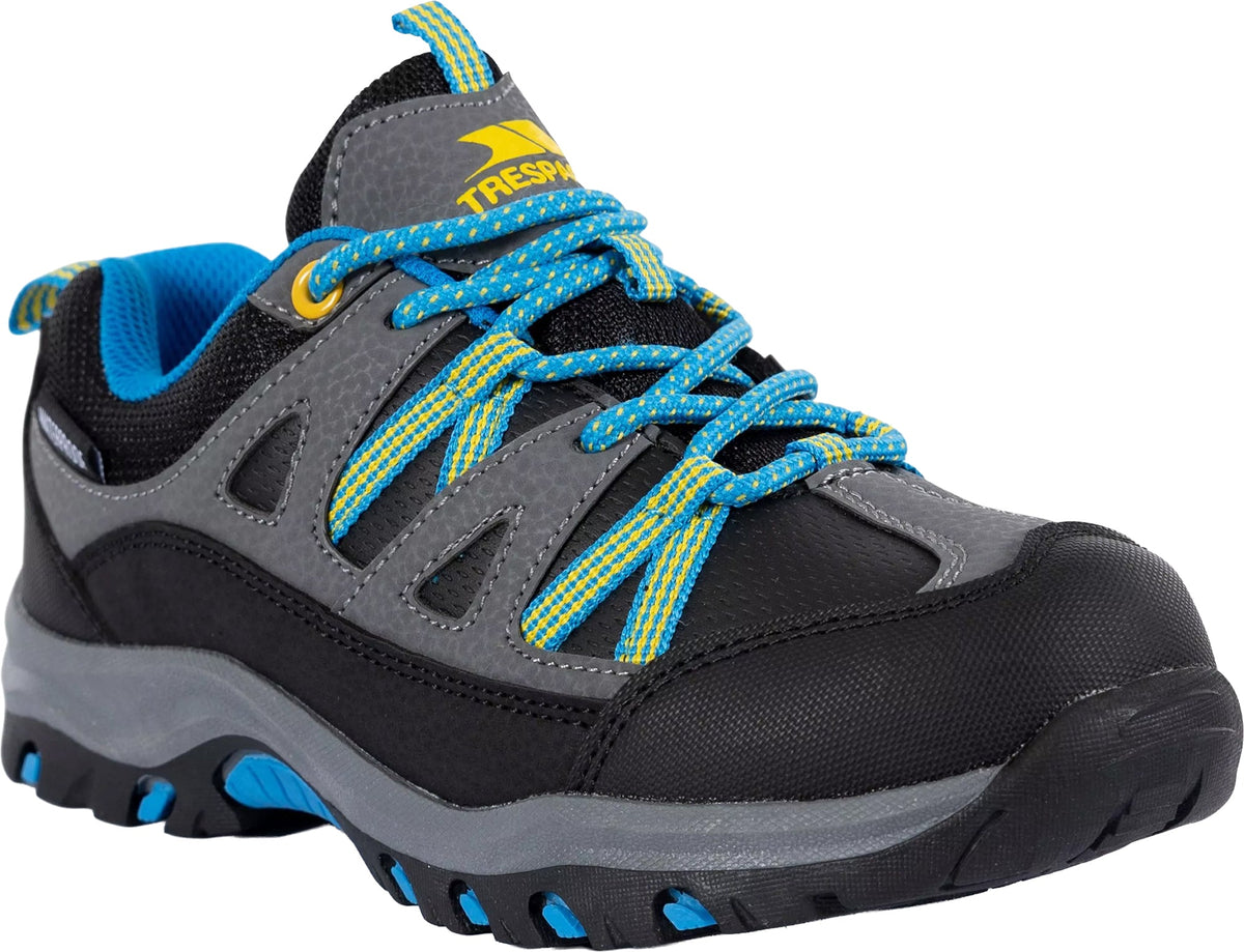 Trespass Gillon II Waterproof Junior Walking Shoes - Black | Outdoor Performance