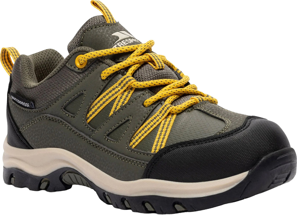 Trespass Gillon II Waterproof Junior Walking Shoes - Green | Outdoor Performance