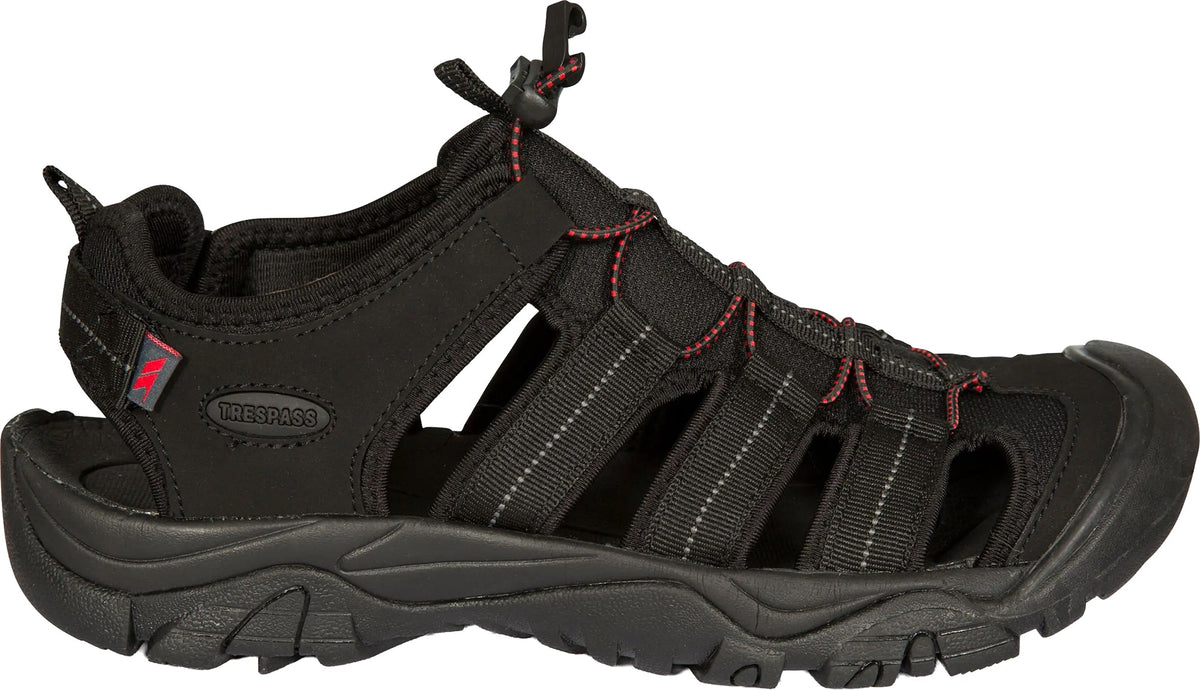 Trespass Torrance B Men's Walking Sandals - Black | Everyday Comfort