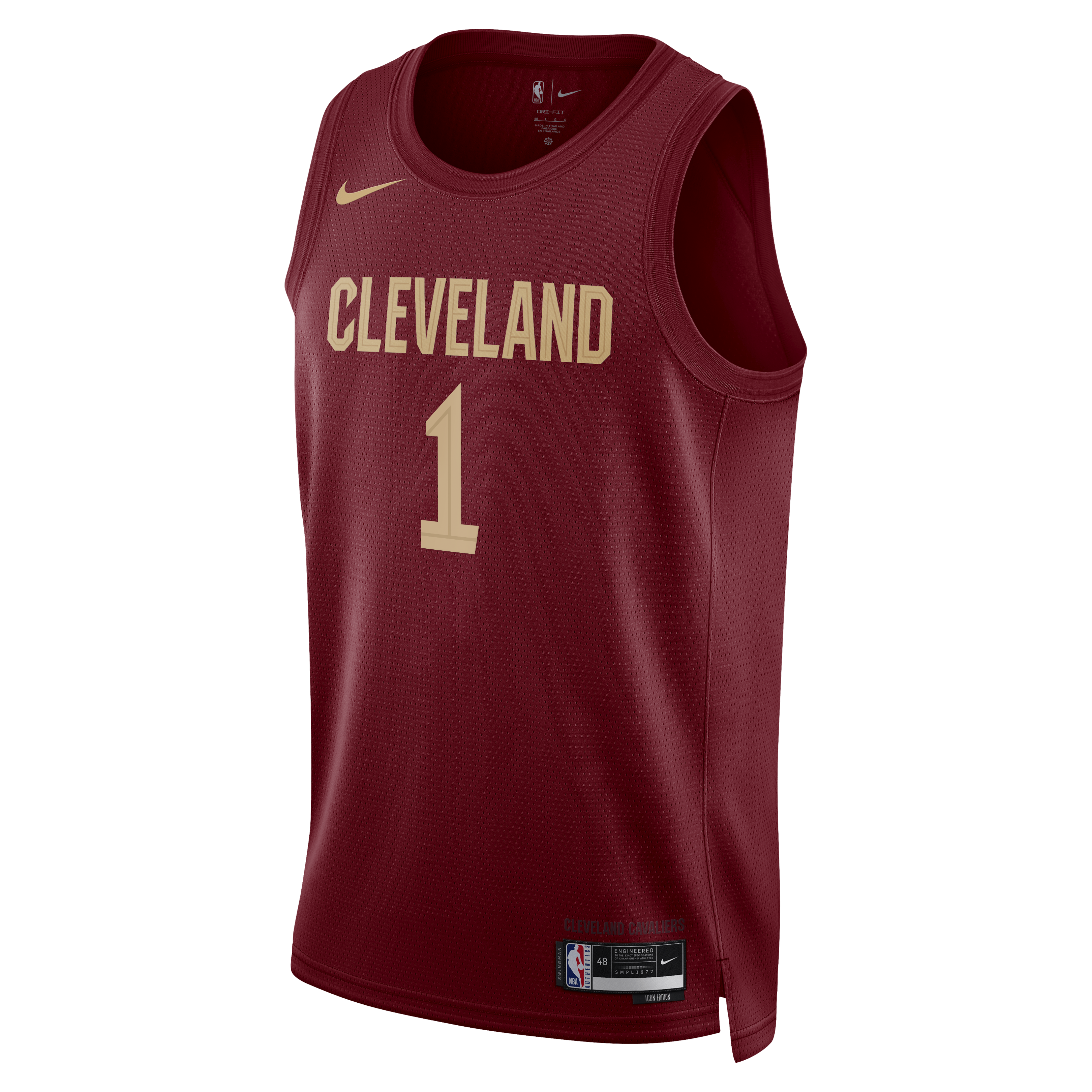Cleveland Cavaliers Nike Icon Edition Swingman Jersey - Wine - James Harden - Unisex