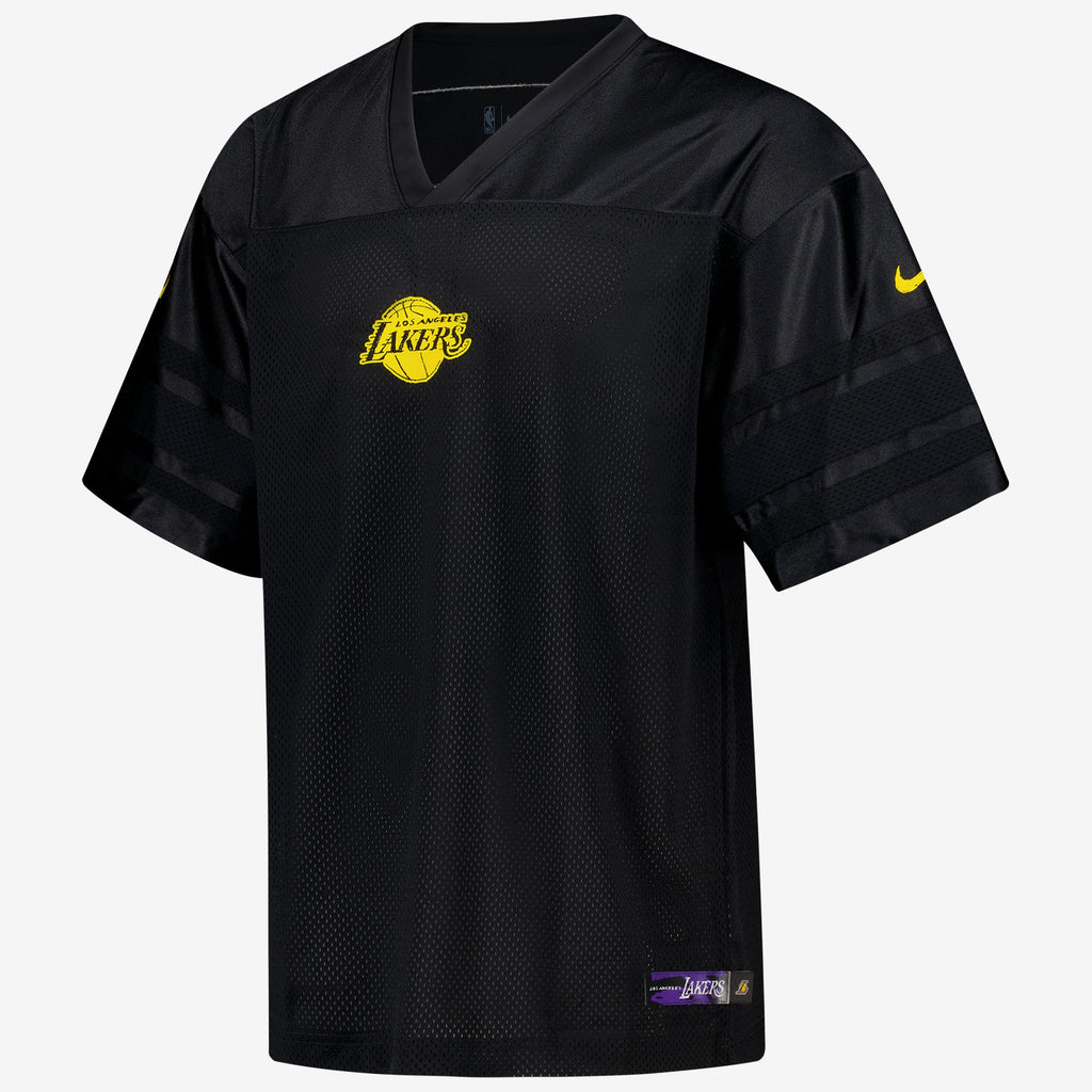 Los Angeles Lakers Nike Courtside Football Jersey - Black - Men's