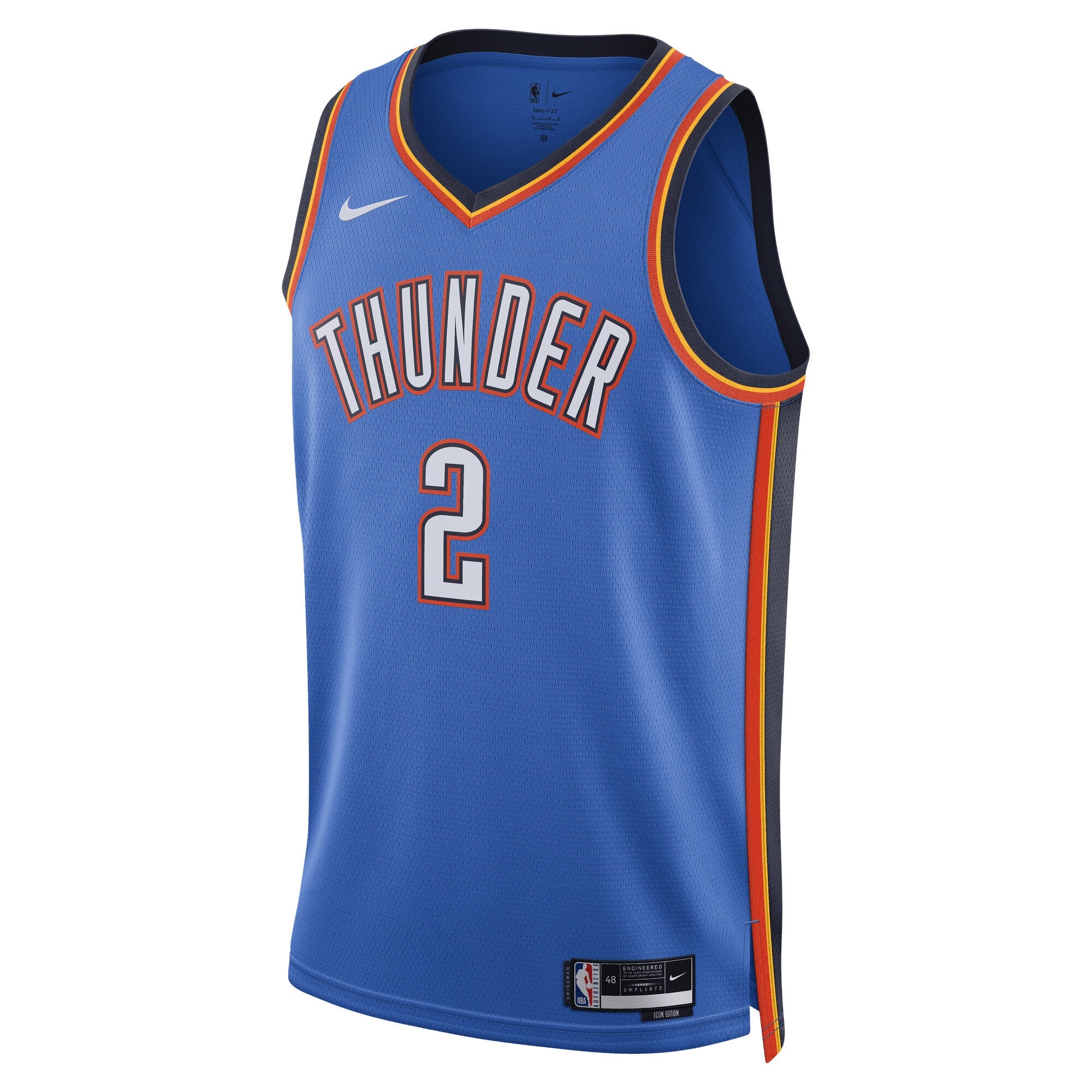 Oklahoma City Thunder Nike Replica Icon Swingman Jersey - Gilgeous-Alexander - Unisex