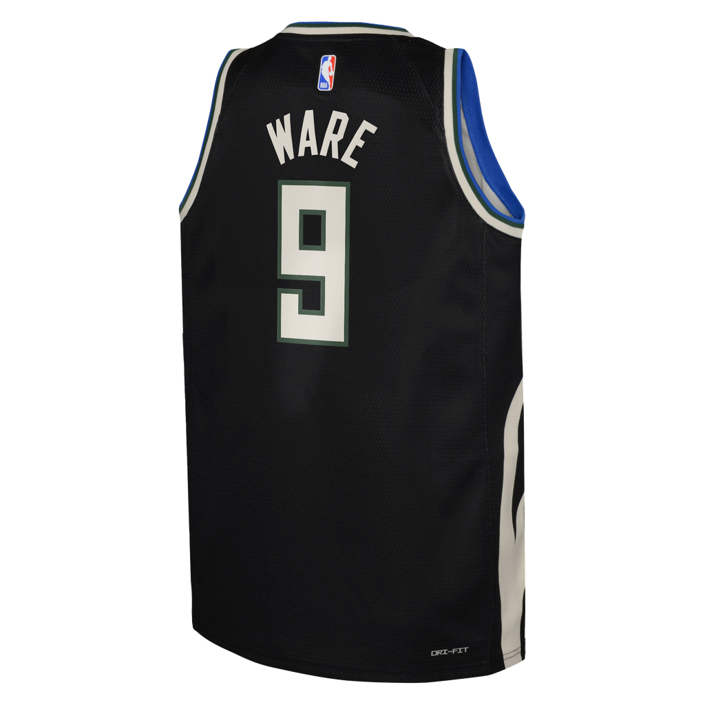 Milwaukee Bucks Jordan Brand Statement Edition Swingman Jersey - Hunter Green - Kel'el Ware - Youth