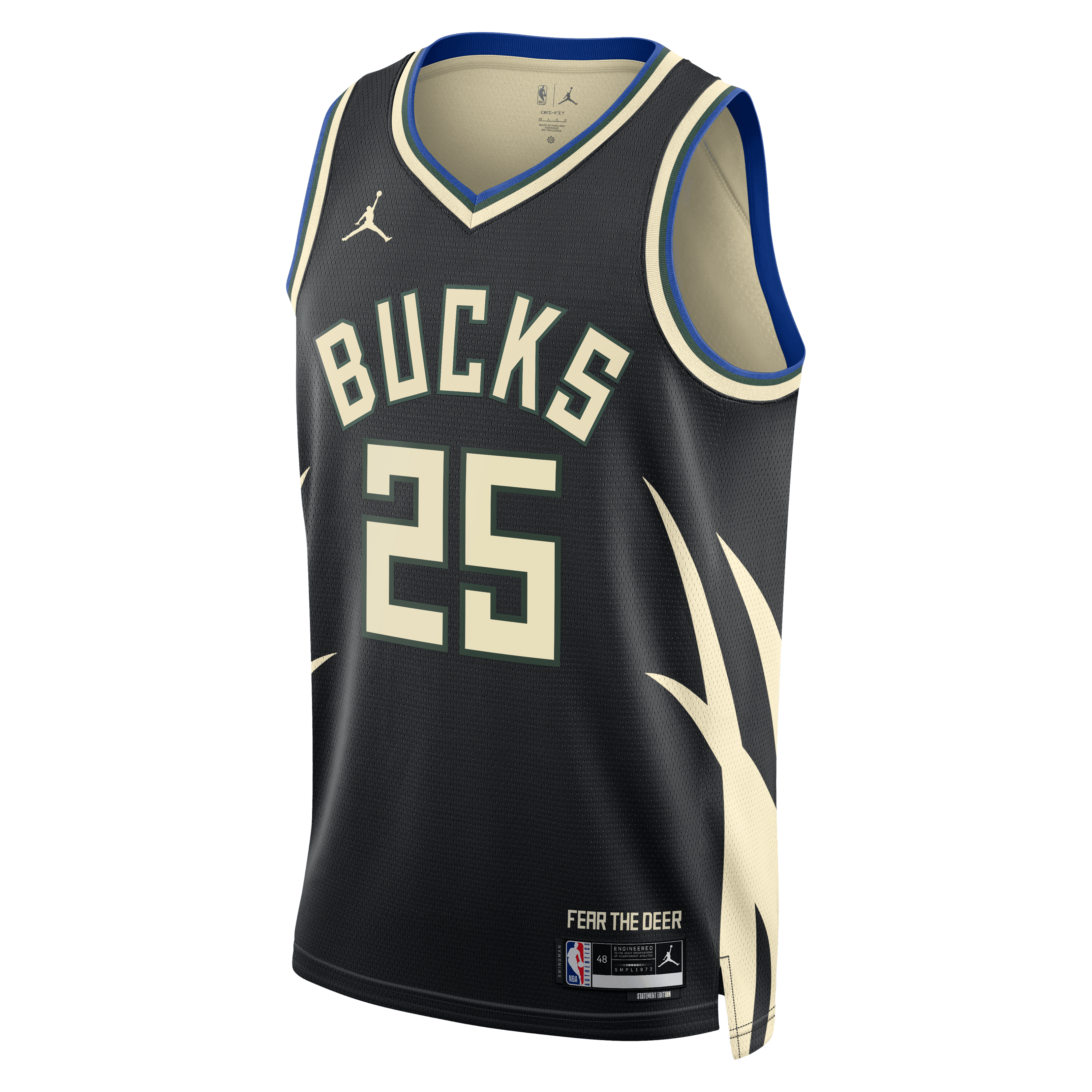 Milwaukee Bucks Jordan Brand Statement Edition Swingman Jersey - Hunter Green - Kasparas Jakučionis - Unisex