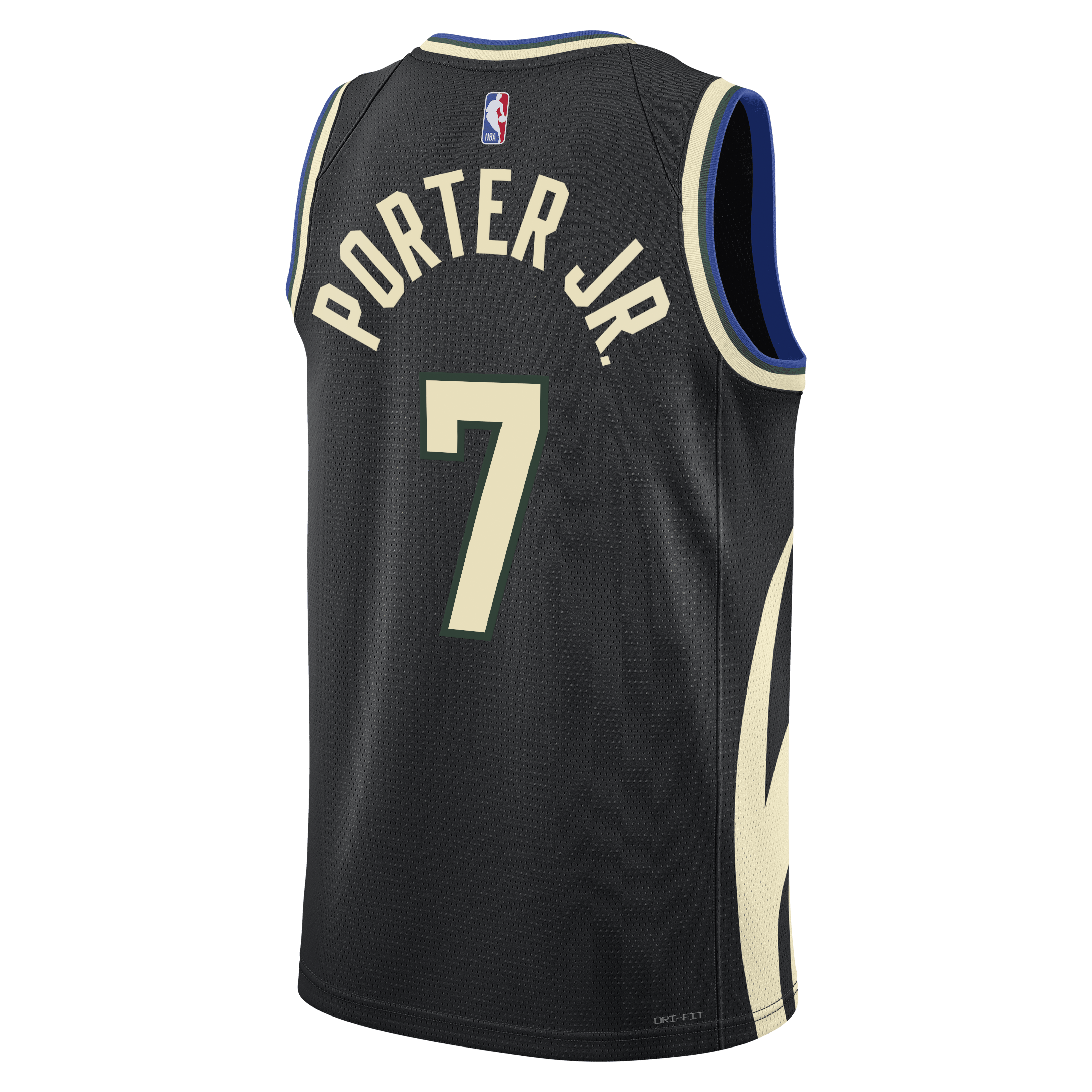 Milwaukee Bucks Jordan Brand Statement Edition Swingman Jersey - Hunter Green - Kevin Porter Jr. - Unisex