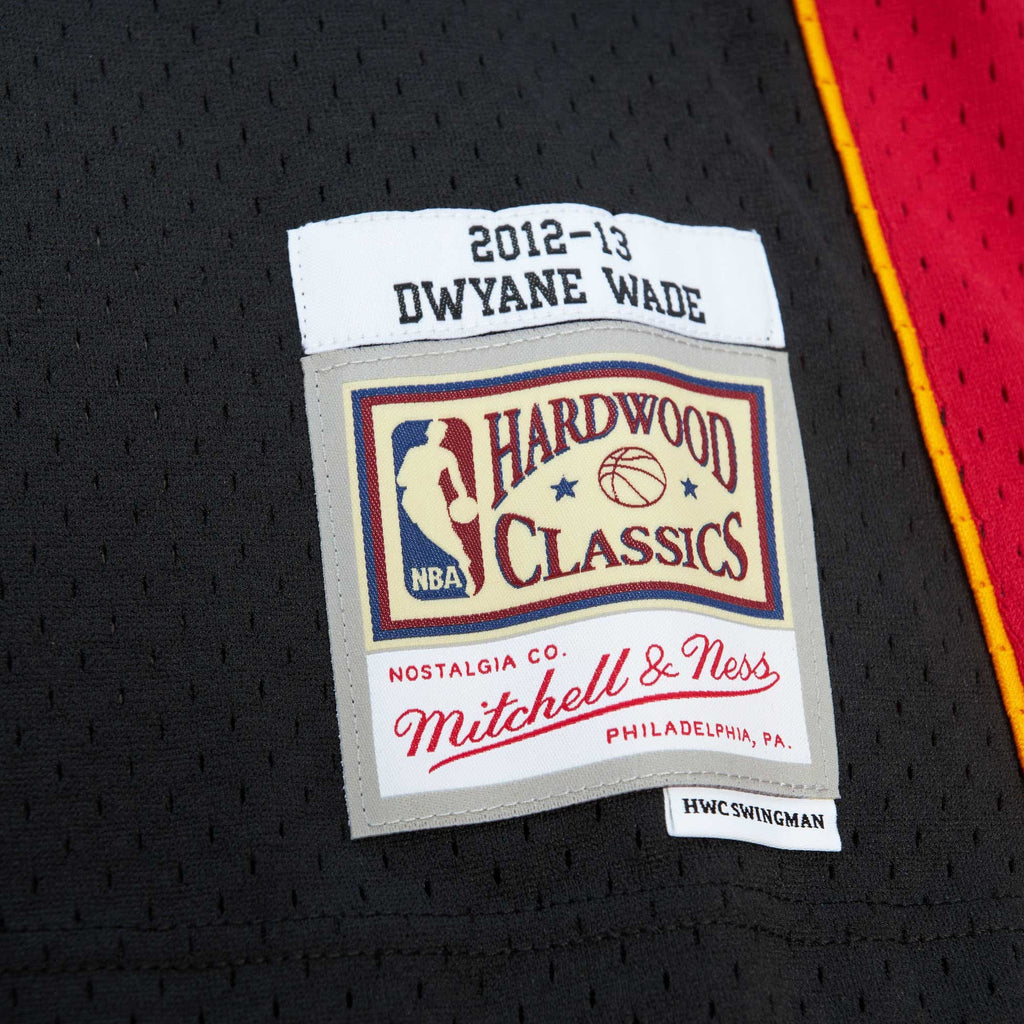 Miami Heat Mitchell & Ness NBA Dwyane Wade 2012 Road Hardwood Classics Swingman Jersey