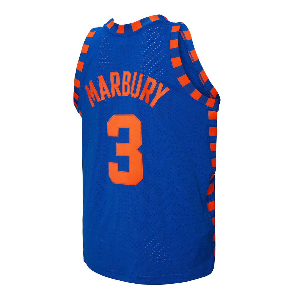 New York Knicks Mitchell & Ness Stephon Marbury 2005/06 Hardwood Classics Swingman Jersey - Blue - Men's