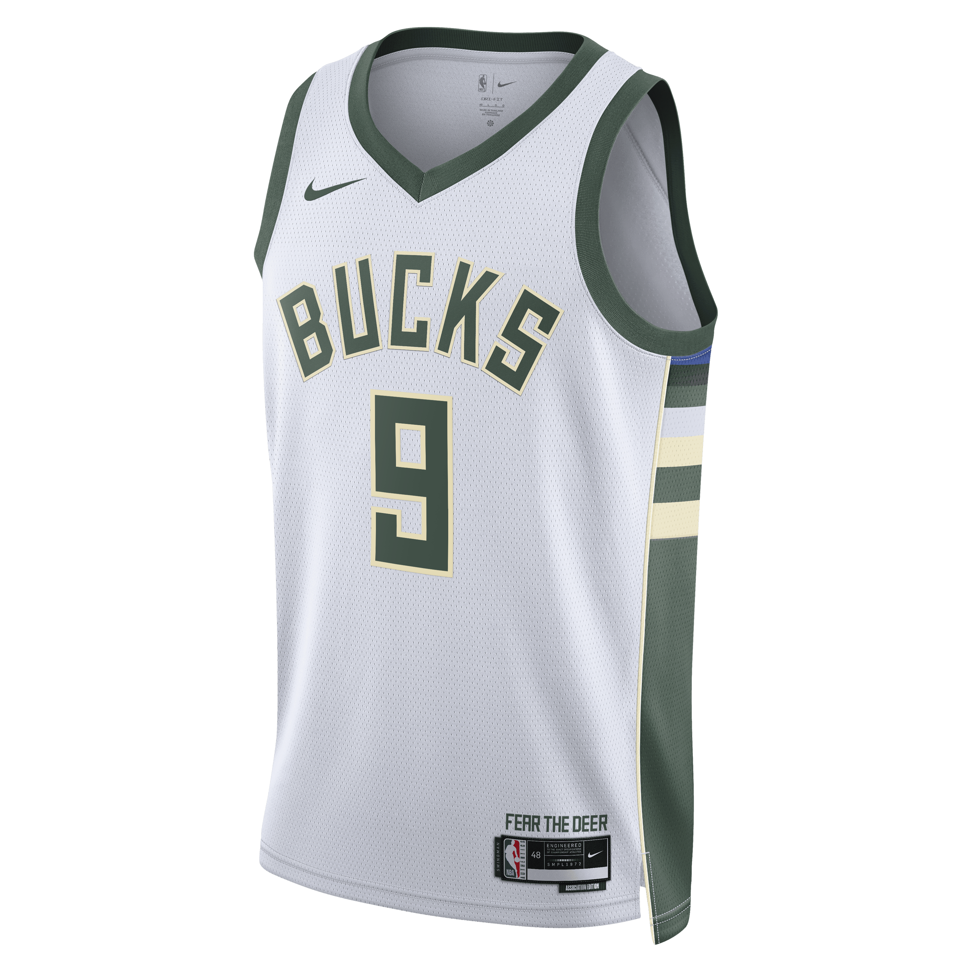 Milwaukee Bucks Nike Association Edition Swingman Jersey - White - Kel'el Ware - Unisex