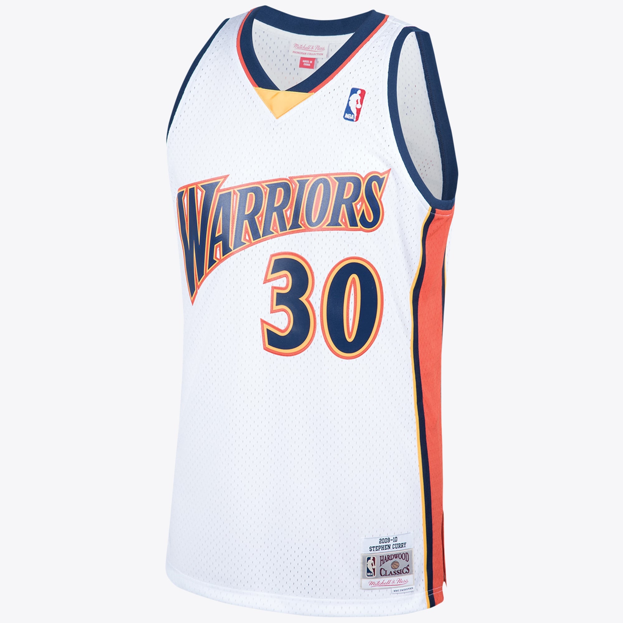 Golden State Warriors Mitchell & Ness 2009 Steph Curry Hardwood Classics Home Swingman Jersey - White - Men's