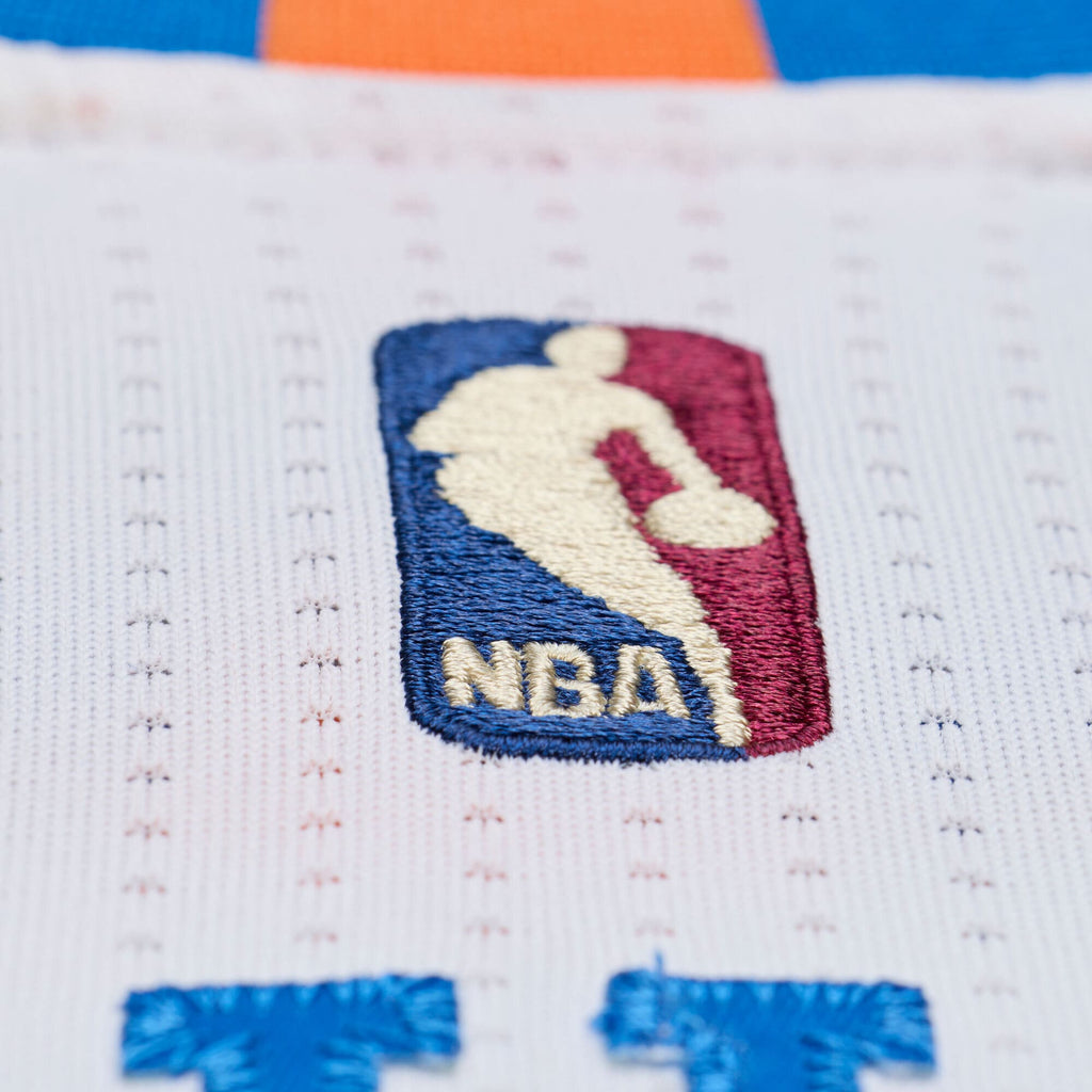 New York Knicks Mitchell & Ness Carmelo Anthony 2015-16 Hardwood Classics Authentic Jersey - White - Men's