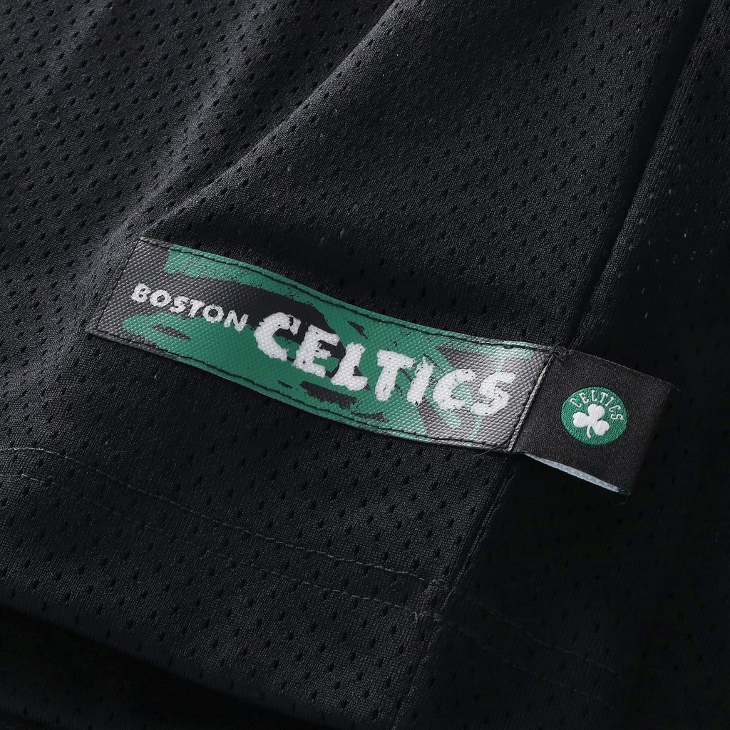 Boston Celtics Nike Courtside Football Jersey - Black - Men's