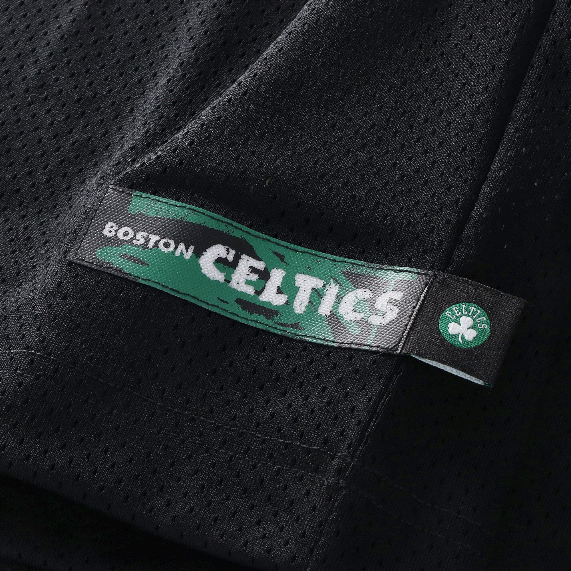 Boston Celtics Nike Courtside Football Jersey - Black - Men's