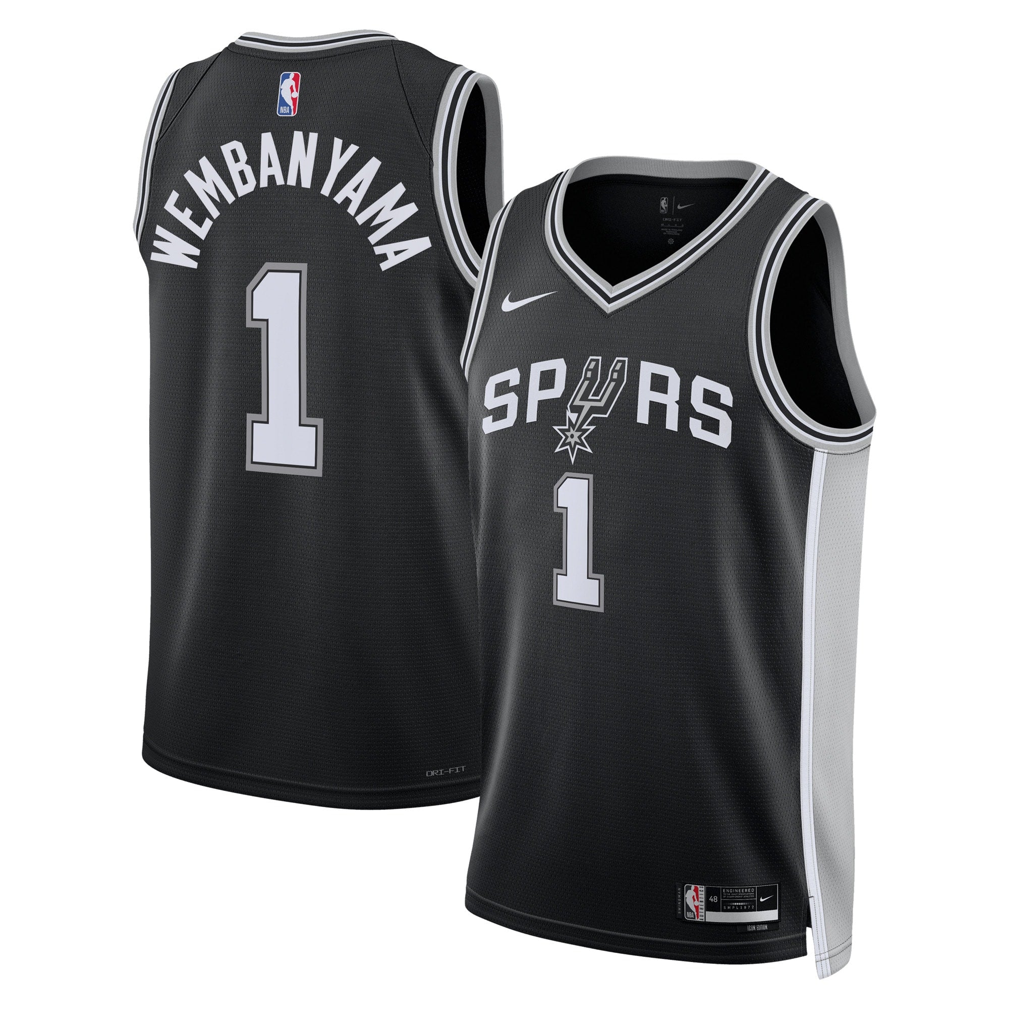 San Antonio Spurs Nike Icon Swingman Jersey - Victor Wembanyama - Men's