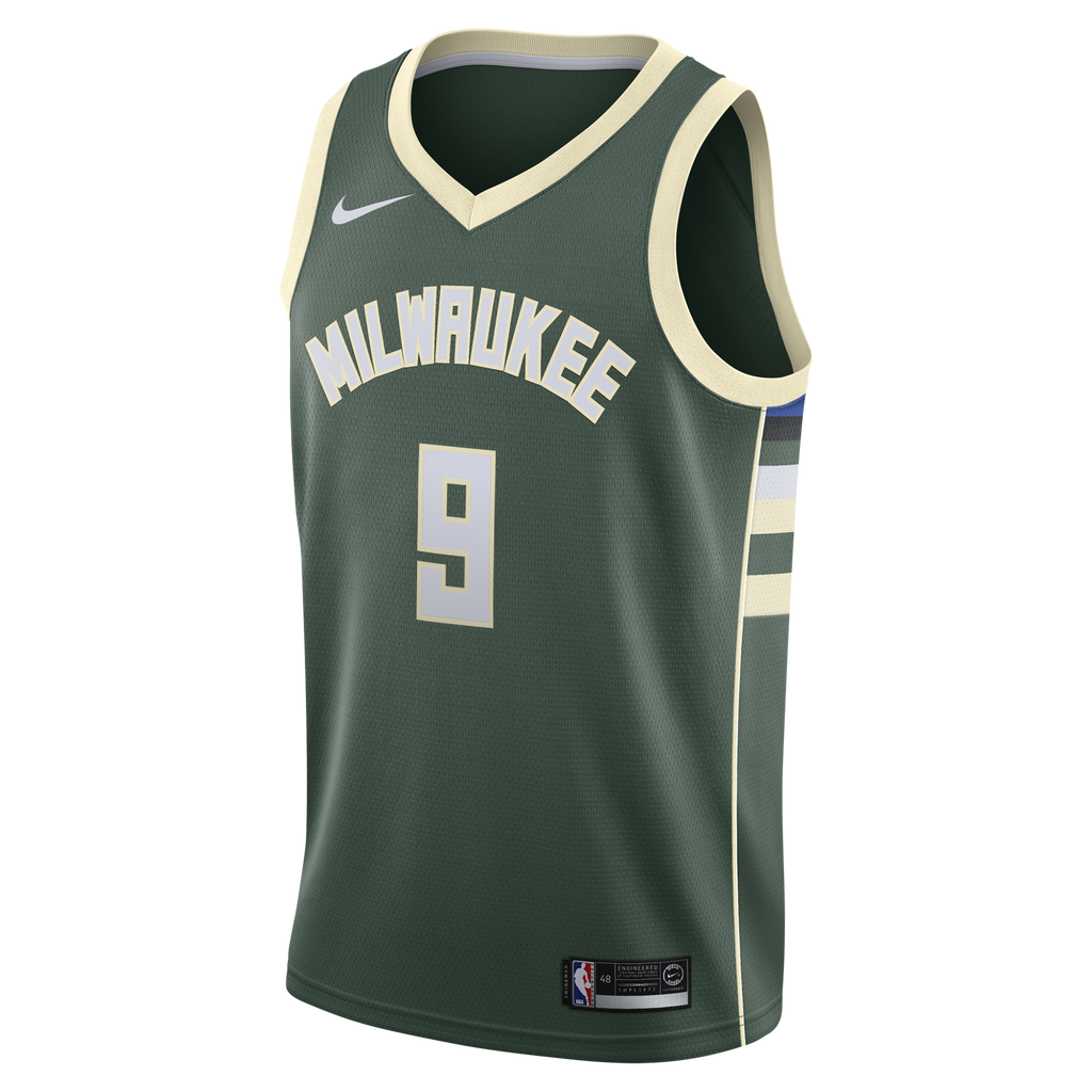 Milwaukee Bucks Nike Icon Edition Swingman Jersey - White - Kel'el Ware - Youth
