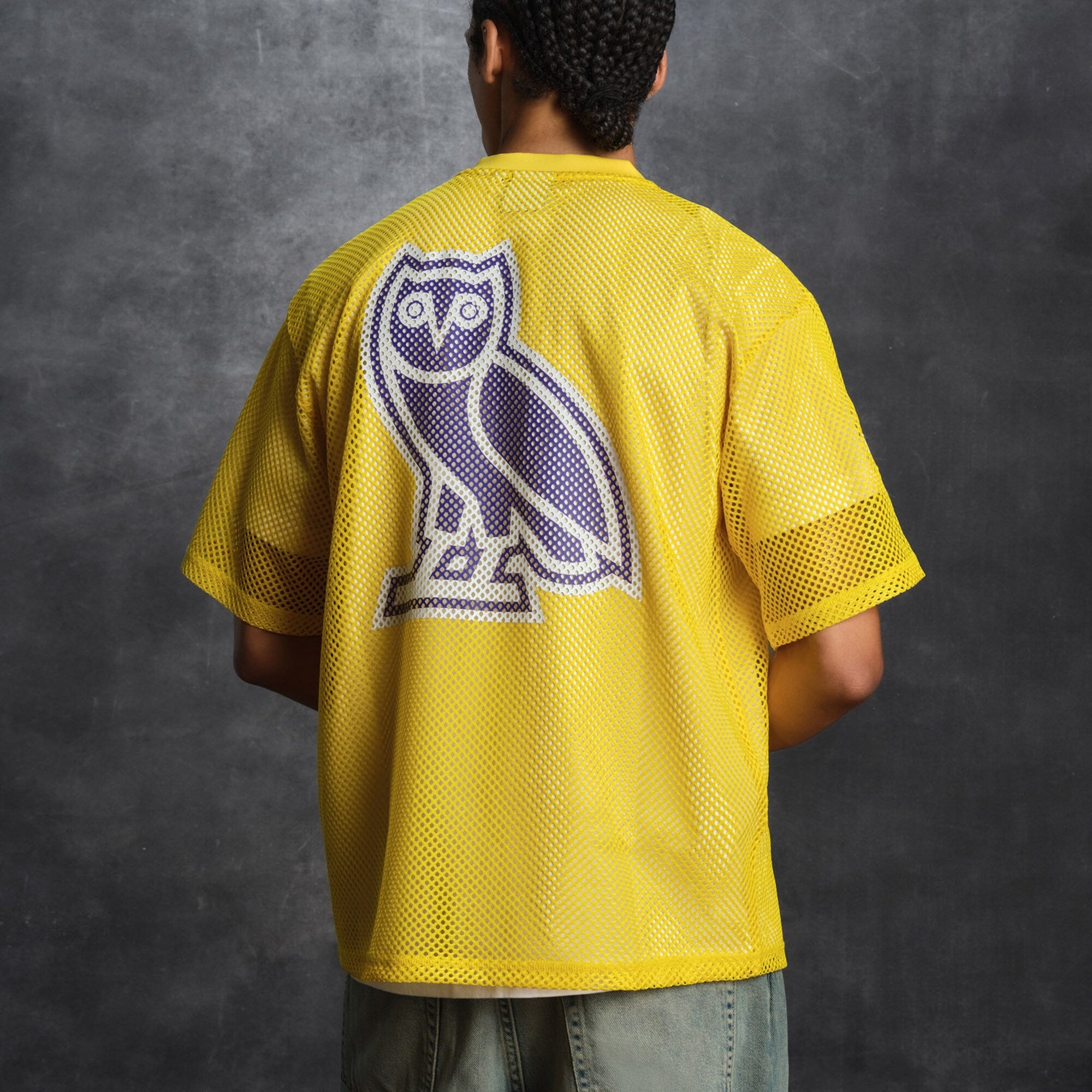 Los Angeles Lakers X OVO Mesh Football Jersey - Men's