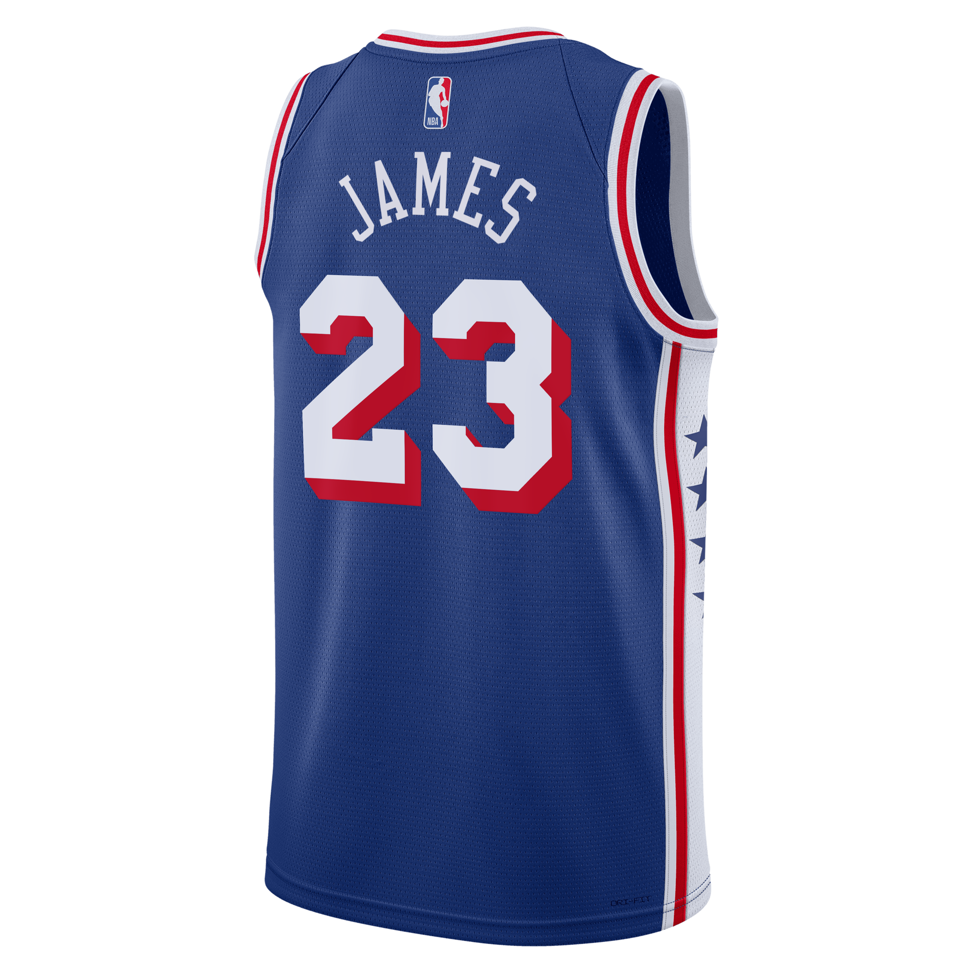 Philadelphia 76ers Nike Icon Edition Swingman Jersey - Royal - LeBron James - Youth