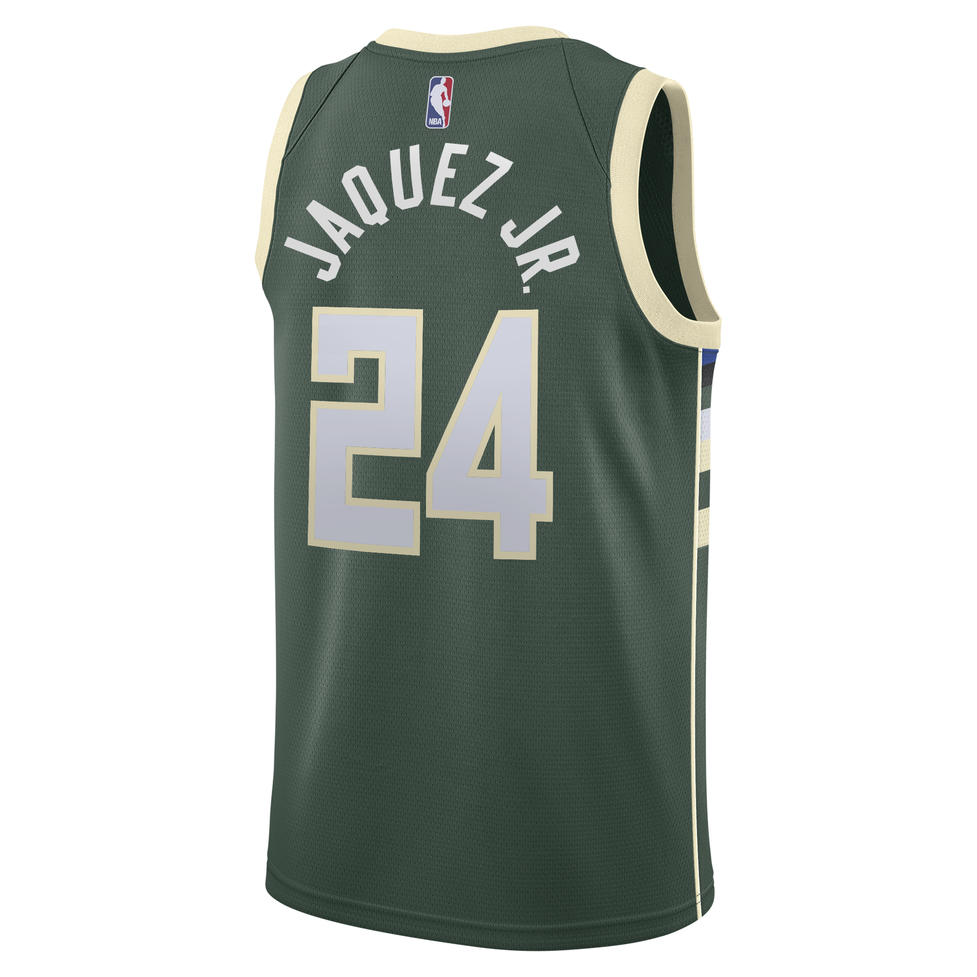 Milwaukee Bucks Nike Icon Edition Swingman Jersey - Hunter Green - Jaime Jaquez Jr. - Youth