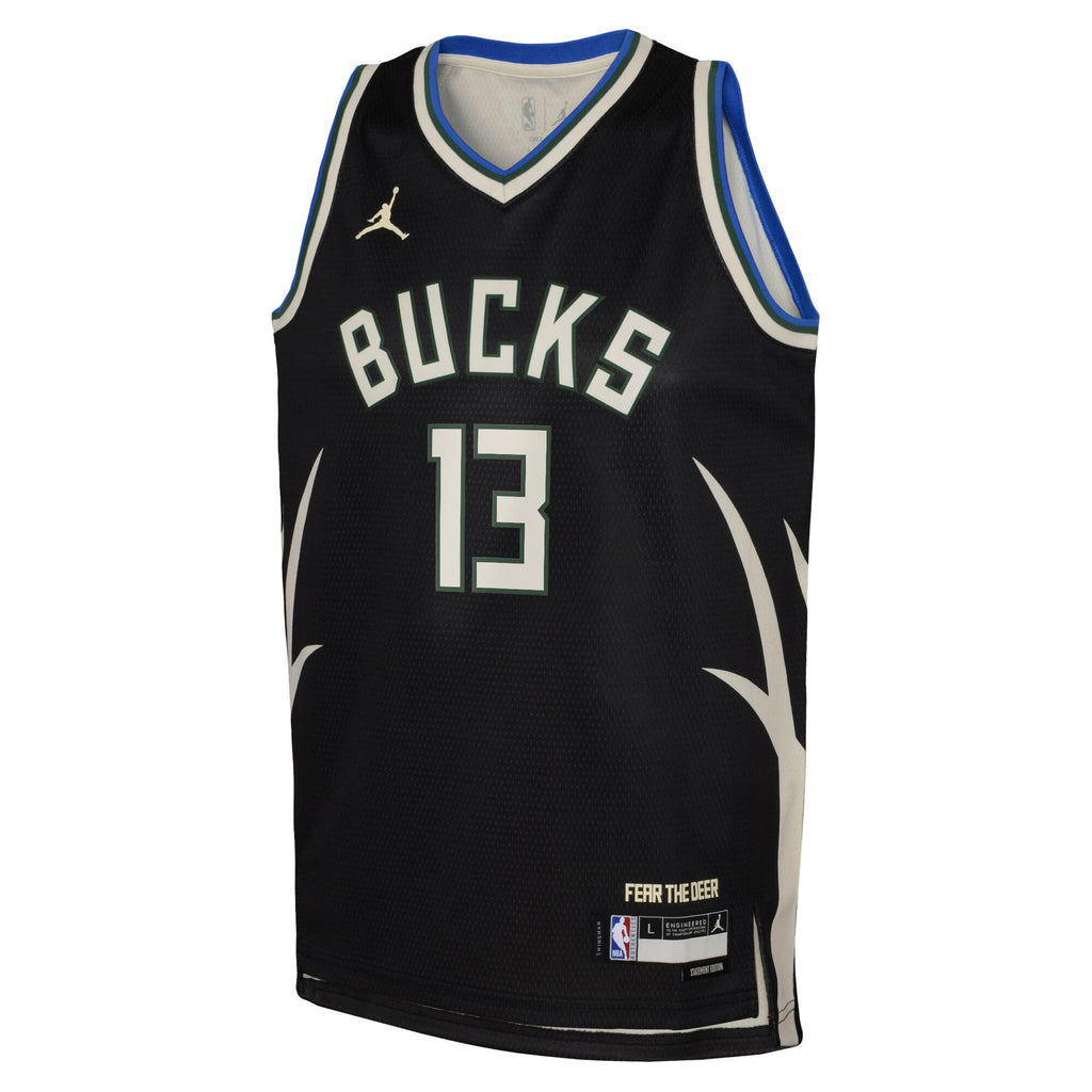 Milwaukee Bucks Jordan Brand Statement Edition Swingman Jersey - Hunter Green - Ryan Rollins - Youth