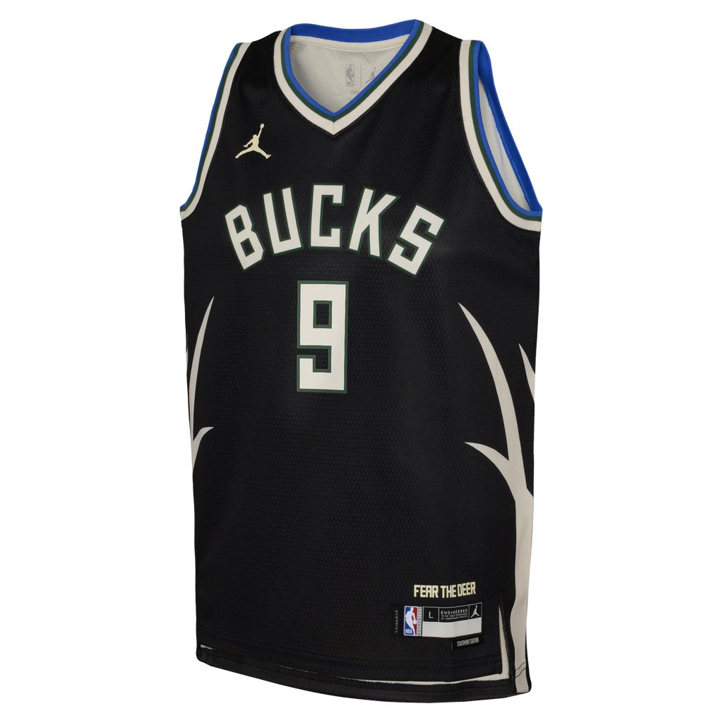 Milwaukee Bucks Jordan Brand Statement Edition Swingman Jersey - Hunter Green - Kel'el Ware - Youth