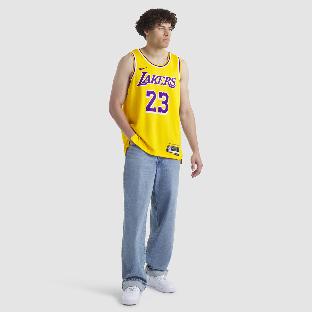 Los Angeles Lakers Nike Icon Swingman Jersey - LeBron James - Unisex