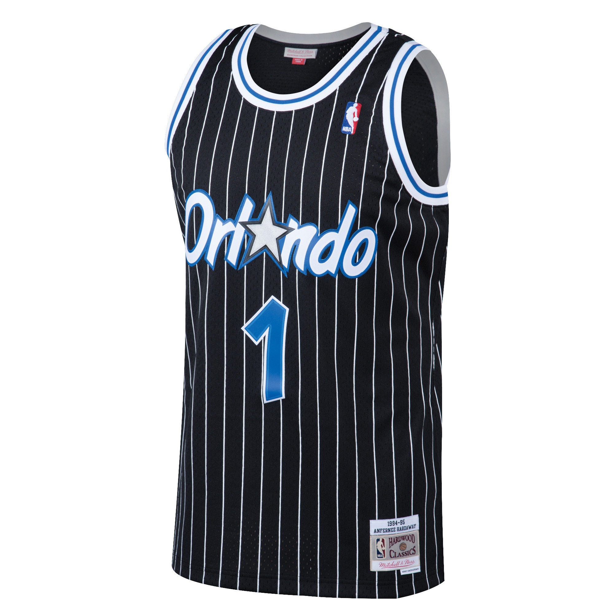 Orlando Magic Mitchell & Ness Penny Hardaway 1994-95 Hardwood Classics Swingman Jersey - Black - Men's