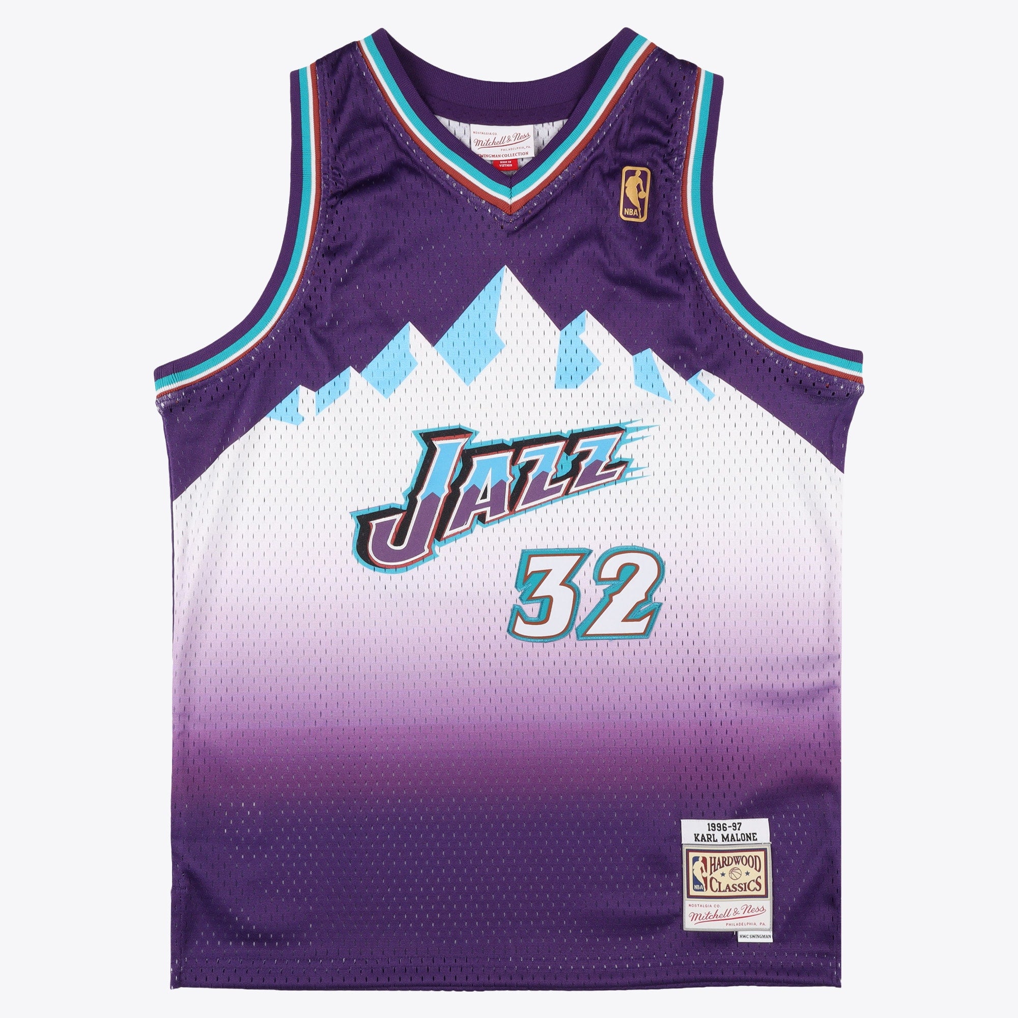 Utah Jazz Mitchell & Ness Road Swingman Jersey - Karl Malone - Youth