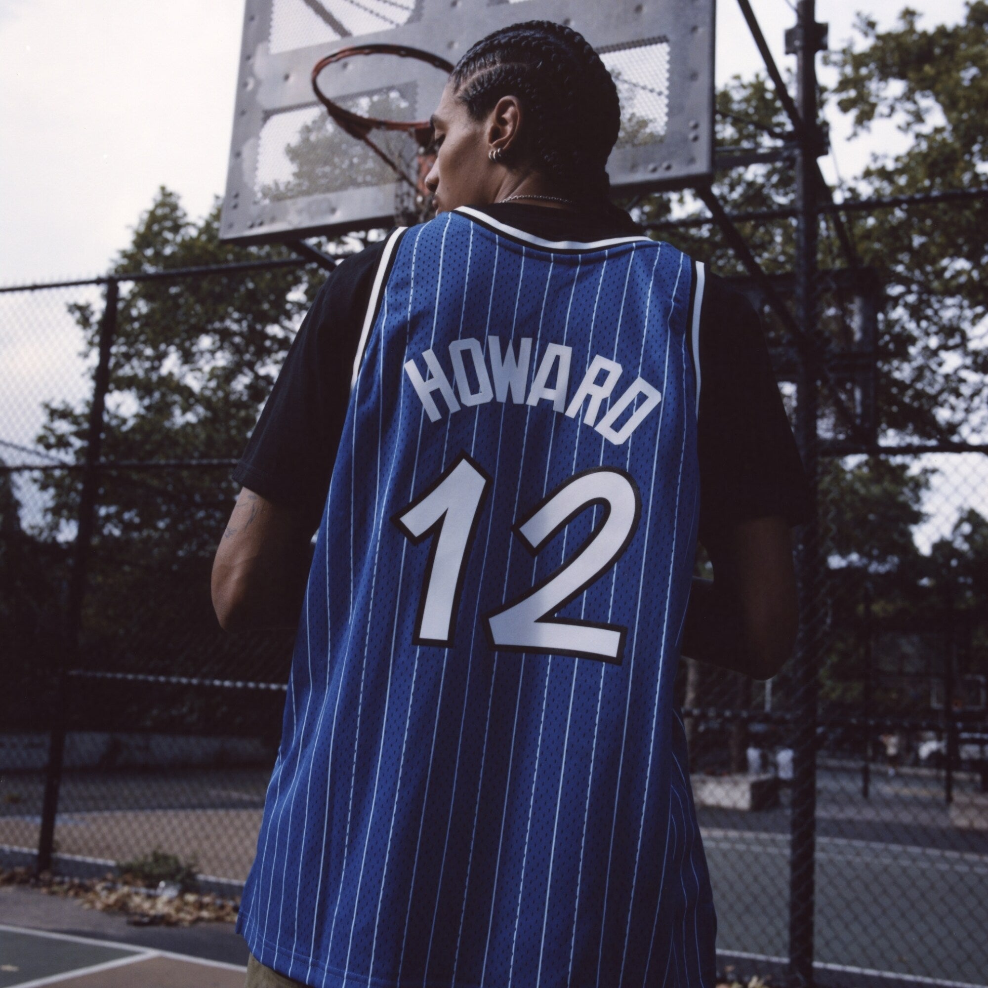 Orlando Magic Dwight Howard 2004/05 Hardwood Classics Hall of Fame Swingman Jersey - Blue - Men's