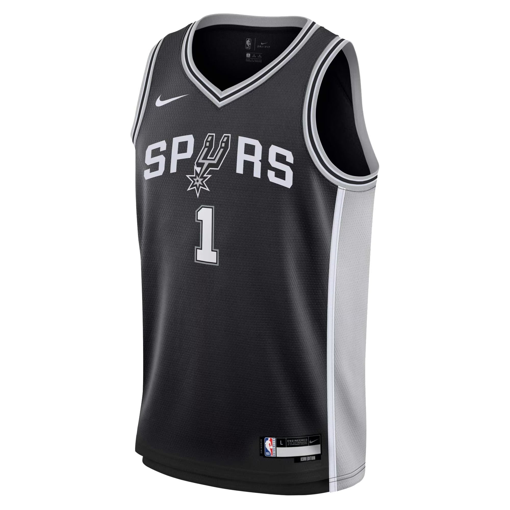 San Antonio Spurs Nike Icon Swingman Jersey - Victor Wembanyama - Youth