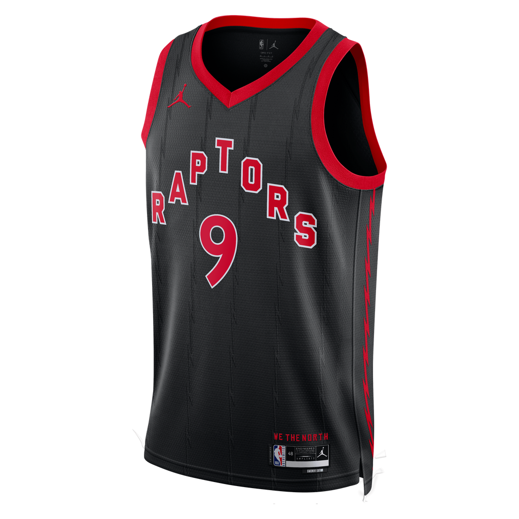 Toronto Raptors Jordan Brand Statement Edition Swingman Jersey - Black - RJ Barrett - Unisex