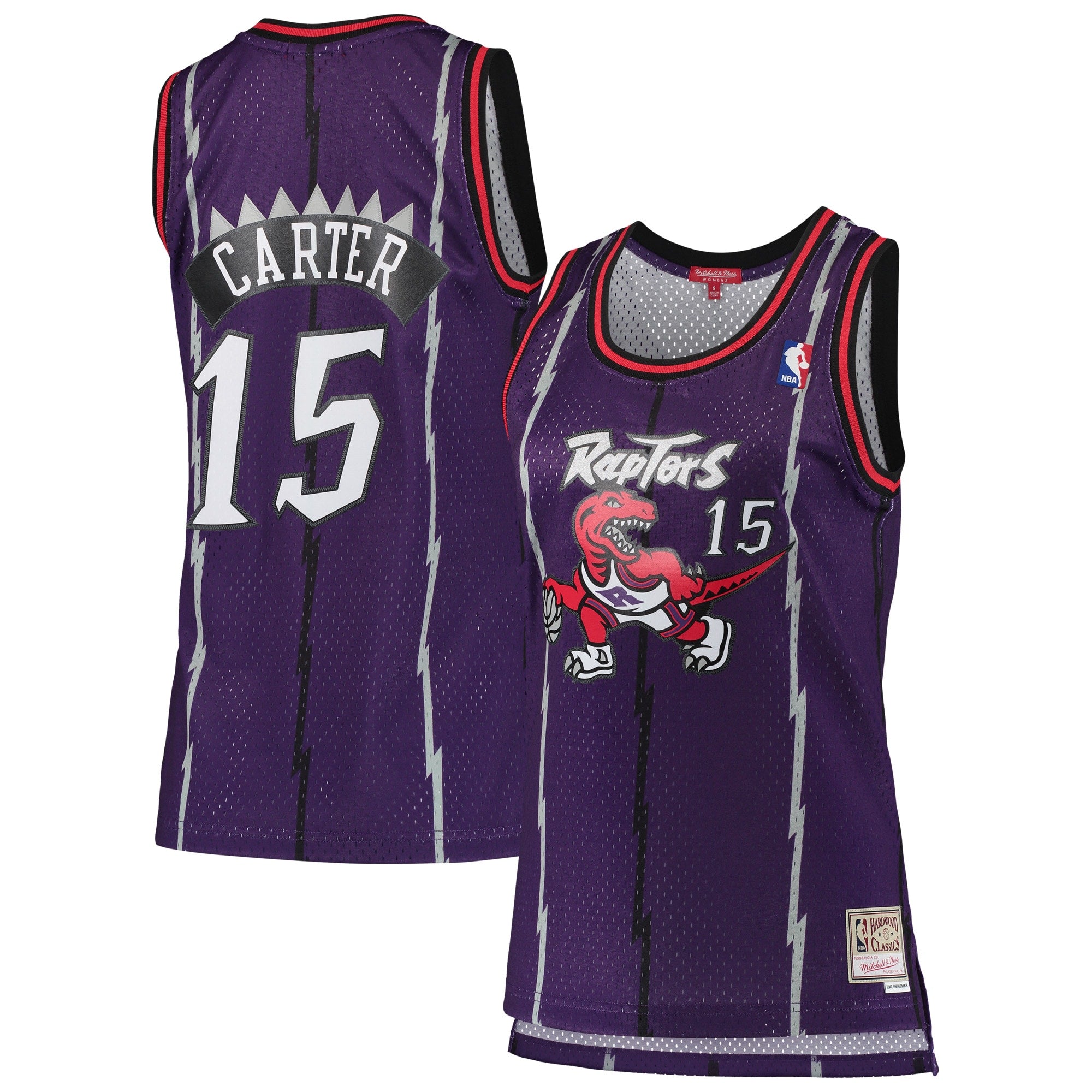 Toronto Raptors Mitchell & Ness Vince Carter 1998-99 Hardwood Classics Swingman Jersey - Purple - Women's