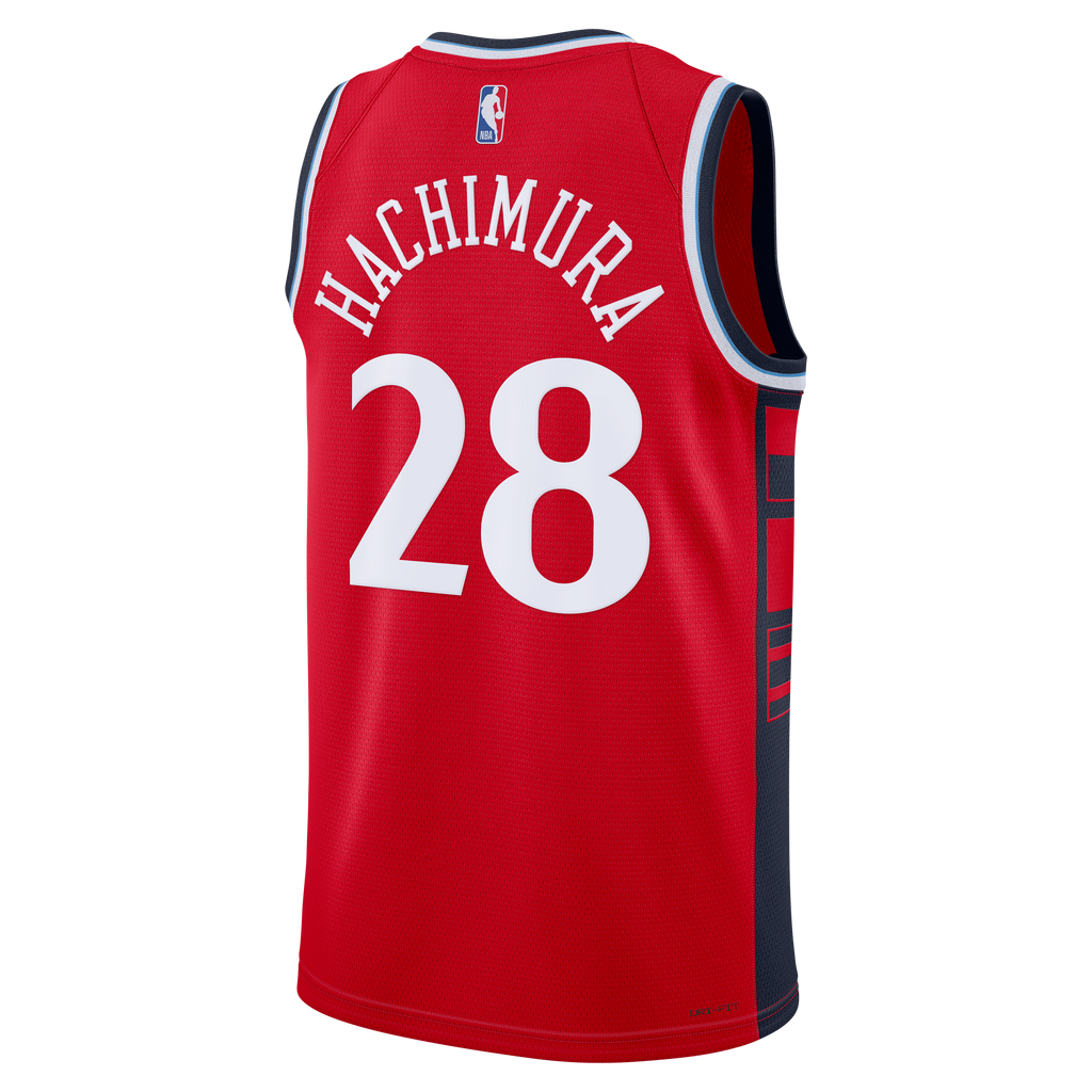 LA Clippers Jordan Brand Statement Edition Swingman Jersey - Red - Rui Hachimura - Men's