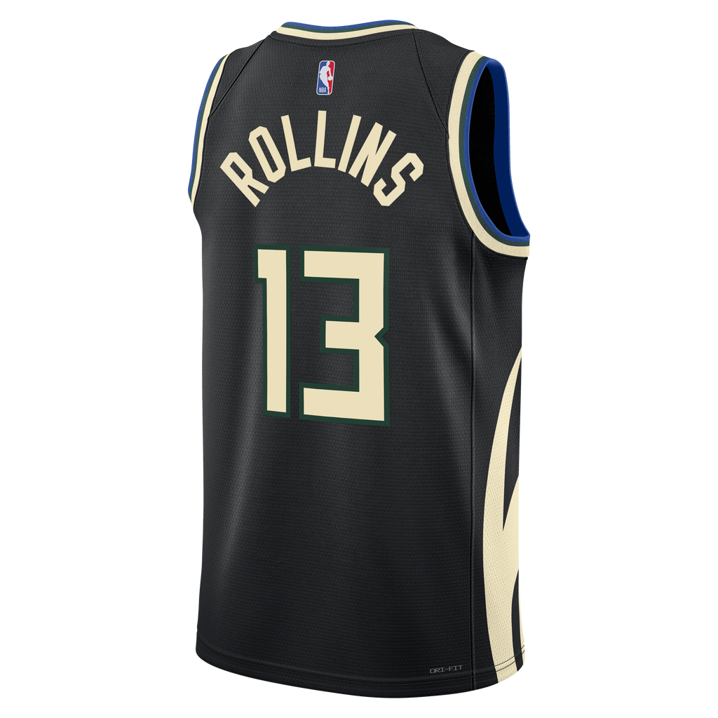 Milwaukee Bucks Jordan Brand Statement Edition Swingman Jersey - Hunter Green - Ryan Rollins - Unisex