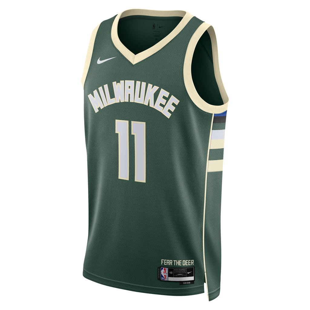 Milwaukee Bucks Nike Icon Edition Swingman Jersey - Hunter Green - Tyler Herro - Unisex