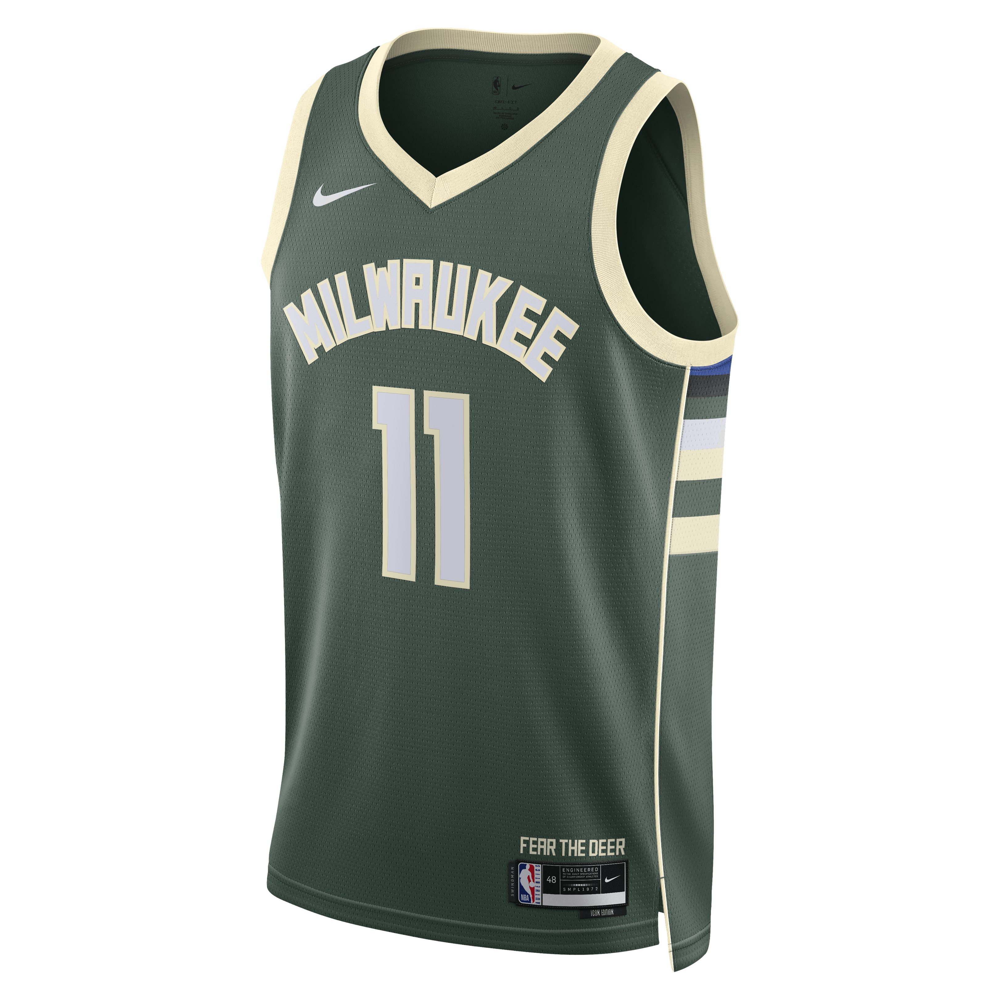 Milwaukee Bucks Nike Icon Edition Swingman Jersey - Hunter Green - Tyler Herro - Unisex