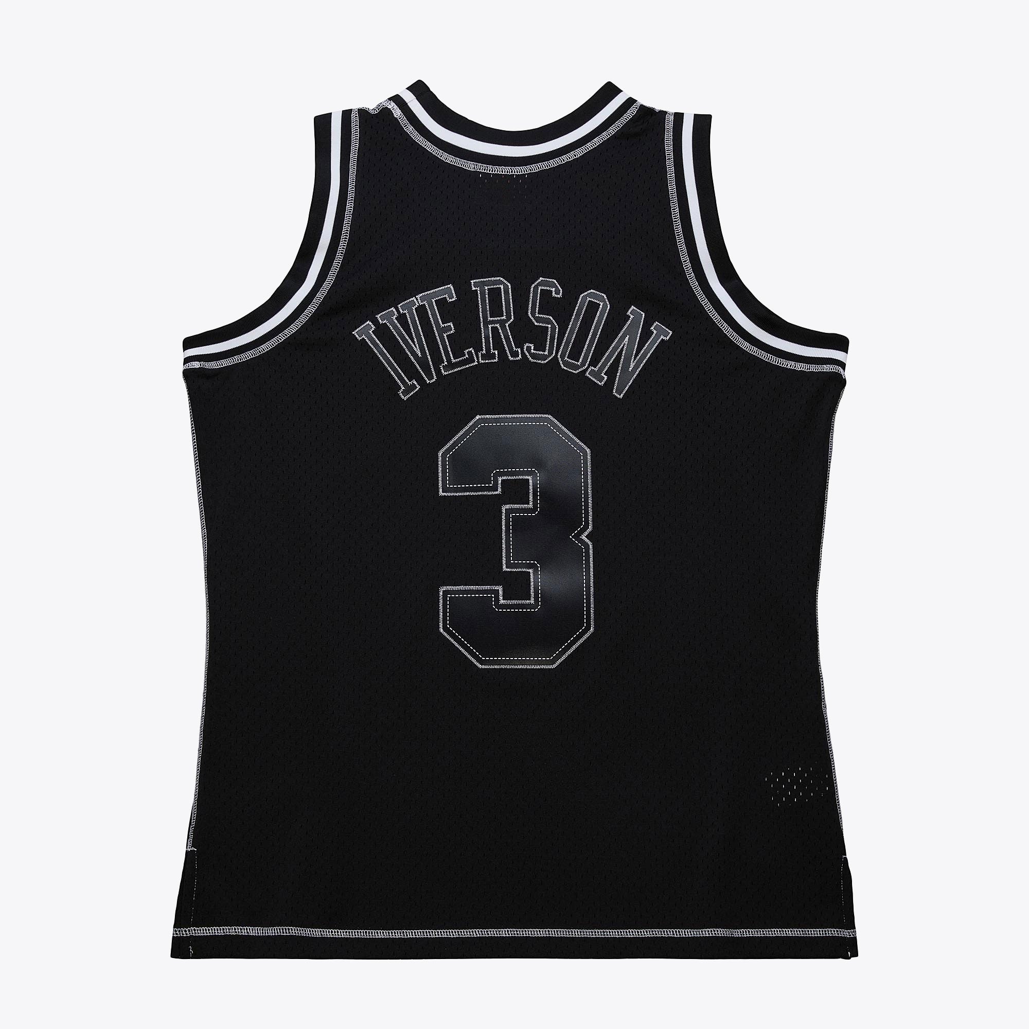 Philadelphia 76ers Mitchell & Ness Allen Iverson 1996 Contrast 2K Swingman Jersey - Black