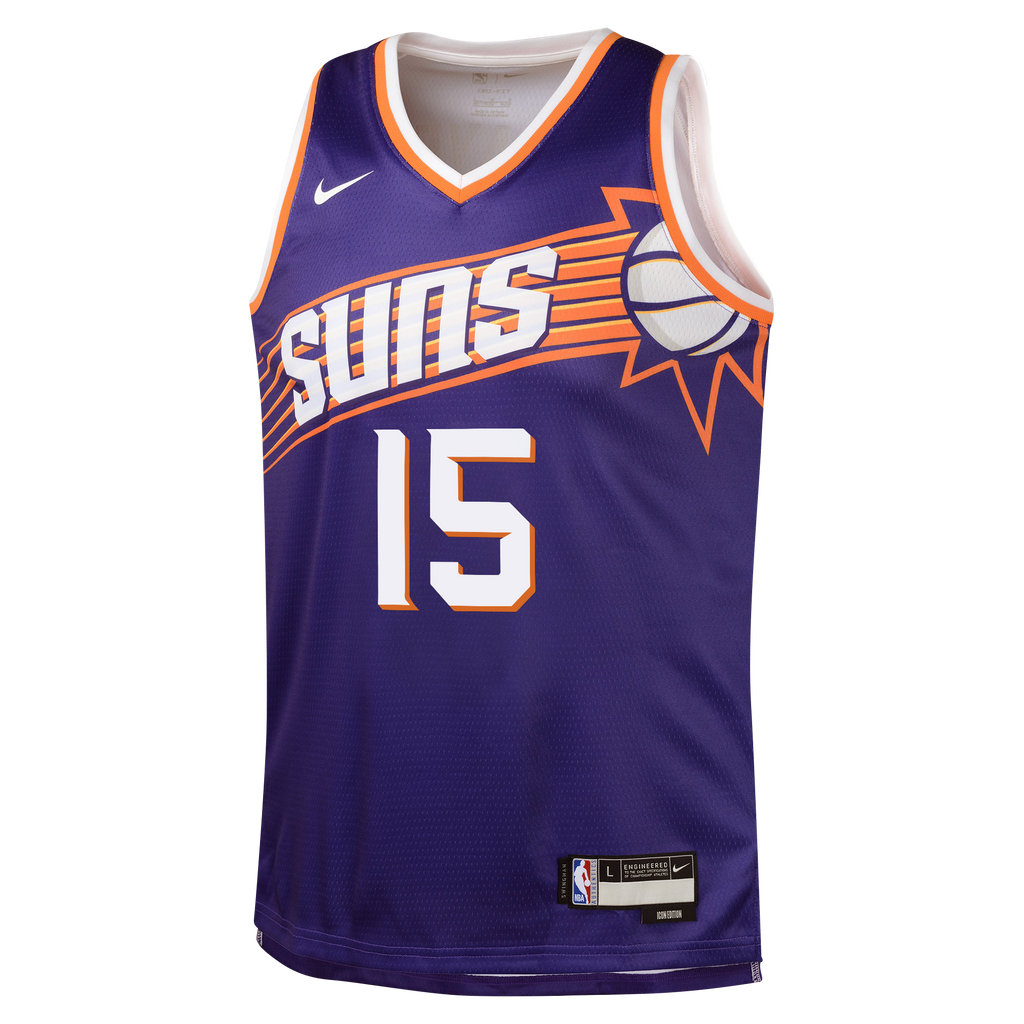 Phoenix Suns Nike Icon Edition Swingman Jersey - Purple - Devin Booker - Youth