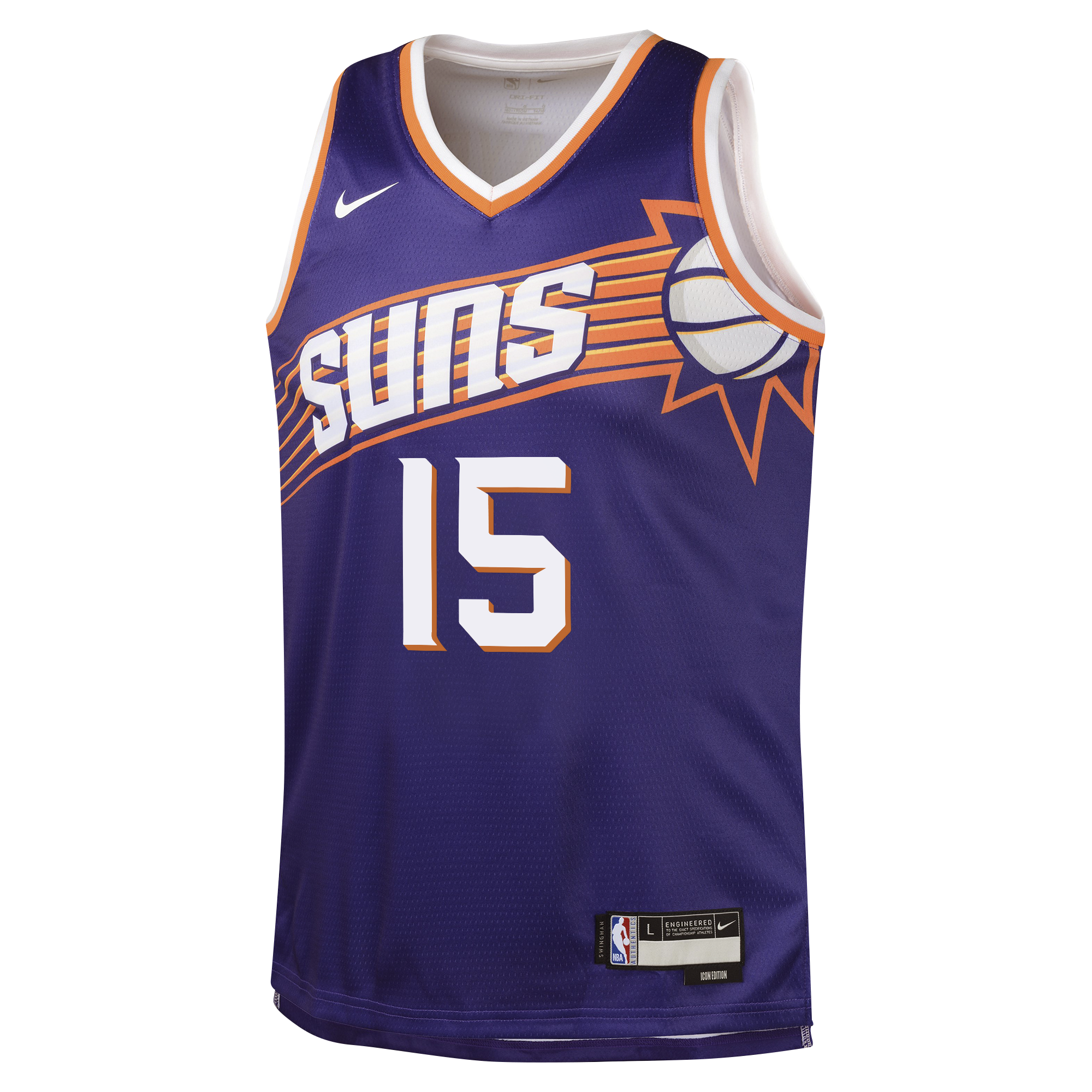 Phoenix Suns Nike Icon Edition Swingman Jersey - Purple - Devin Booker - Youth