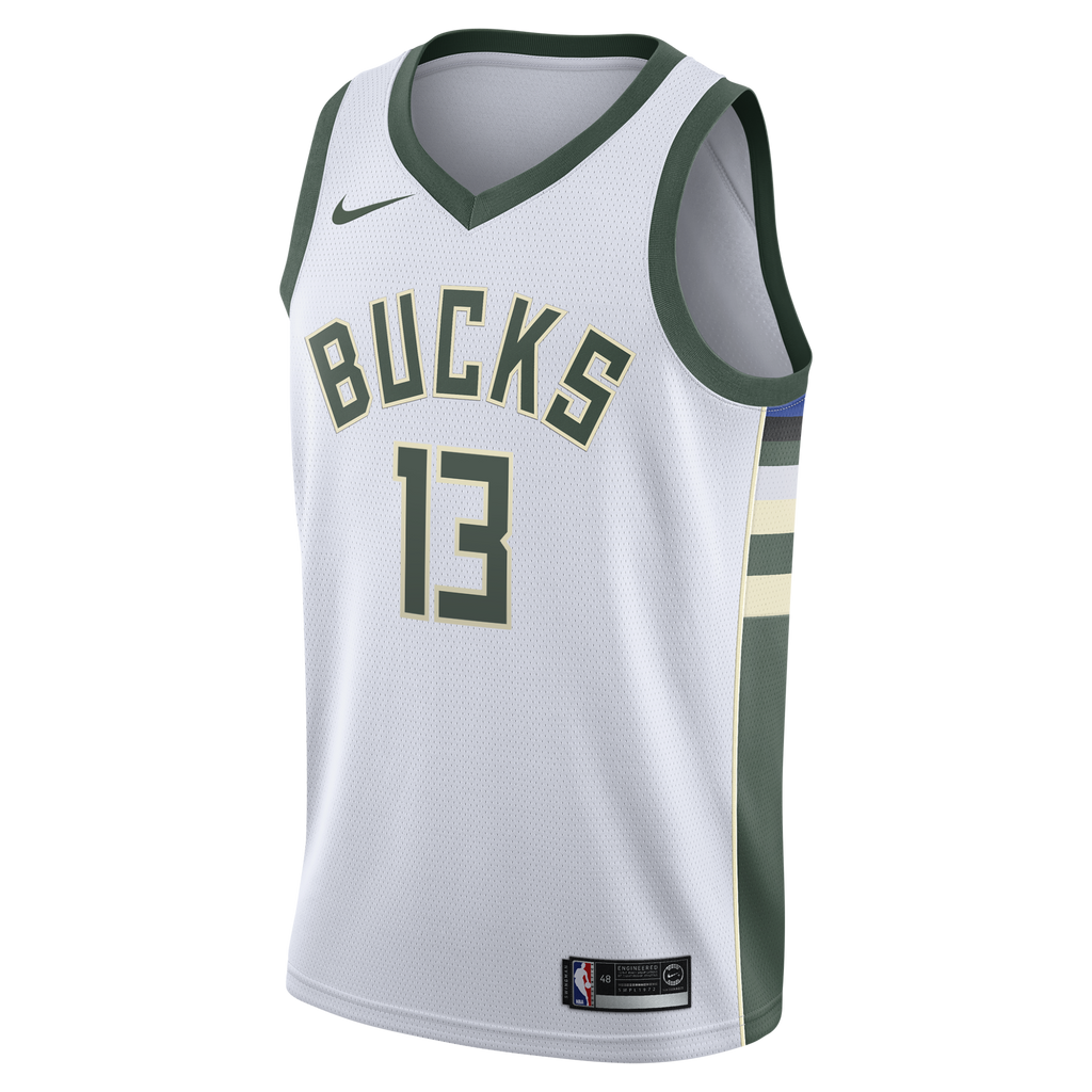 Milwaukee Bucks Nike Association Edition Swingman Jersey - White - Ryan Rollins - Youth