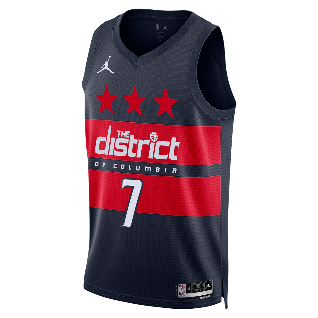 Washington Wizards Jordan Brand Statement Edition Swingman Jersey - Navy - Bub Carrington - Men's