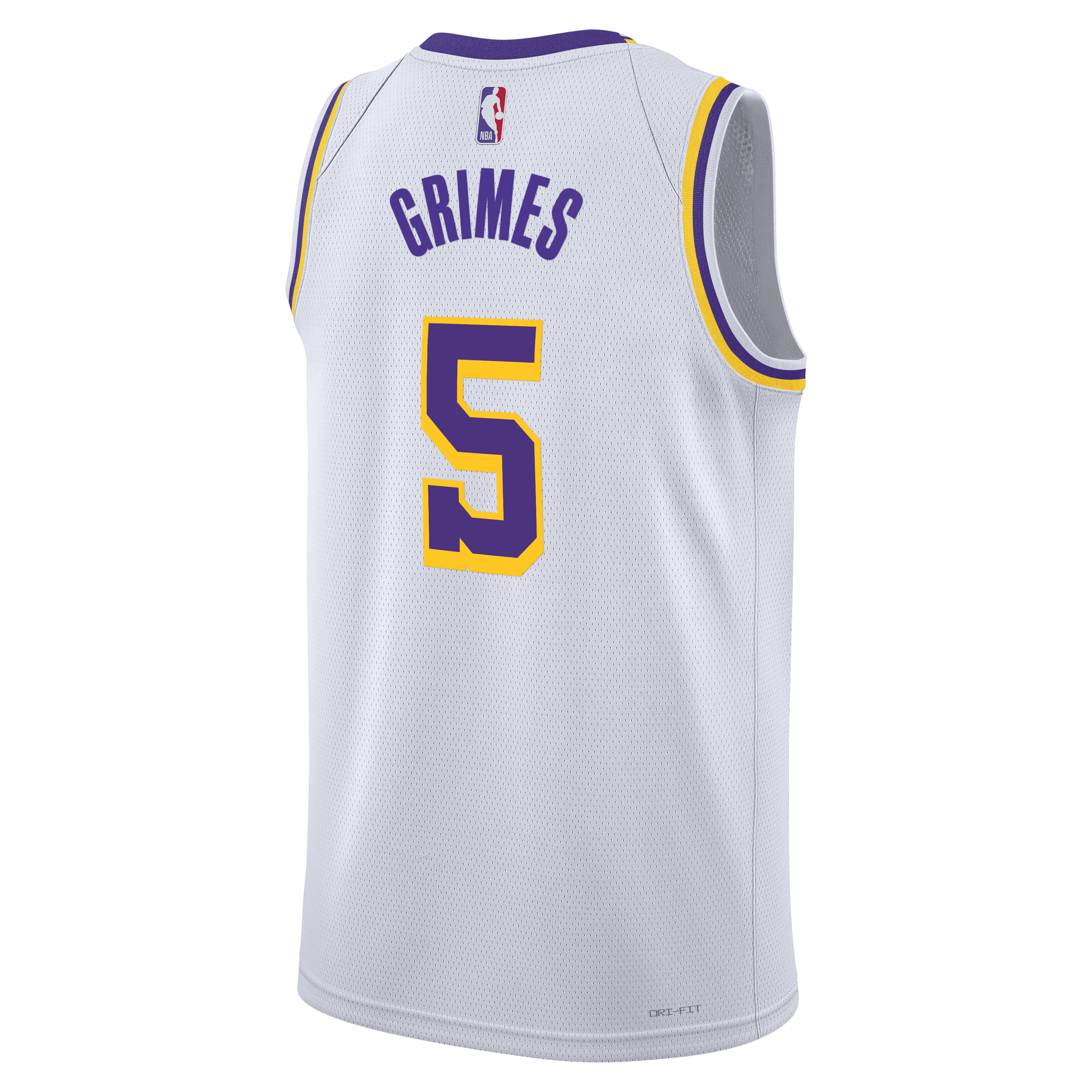 Los Angeles Lakers Nike Association Edition Swingman Jersey - White - Quentin Grimes - Unisex