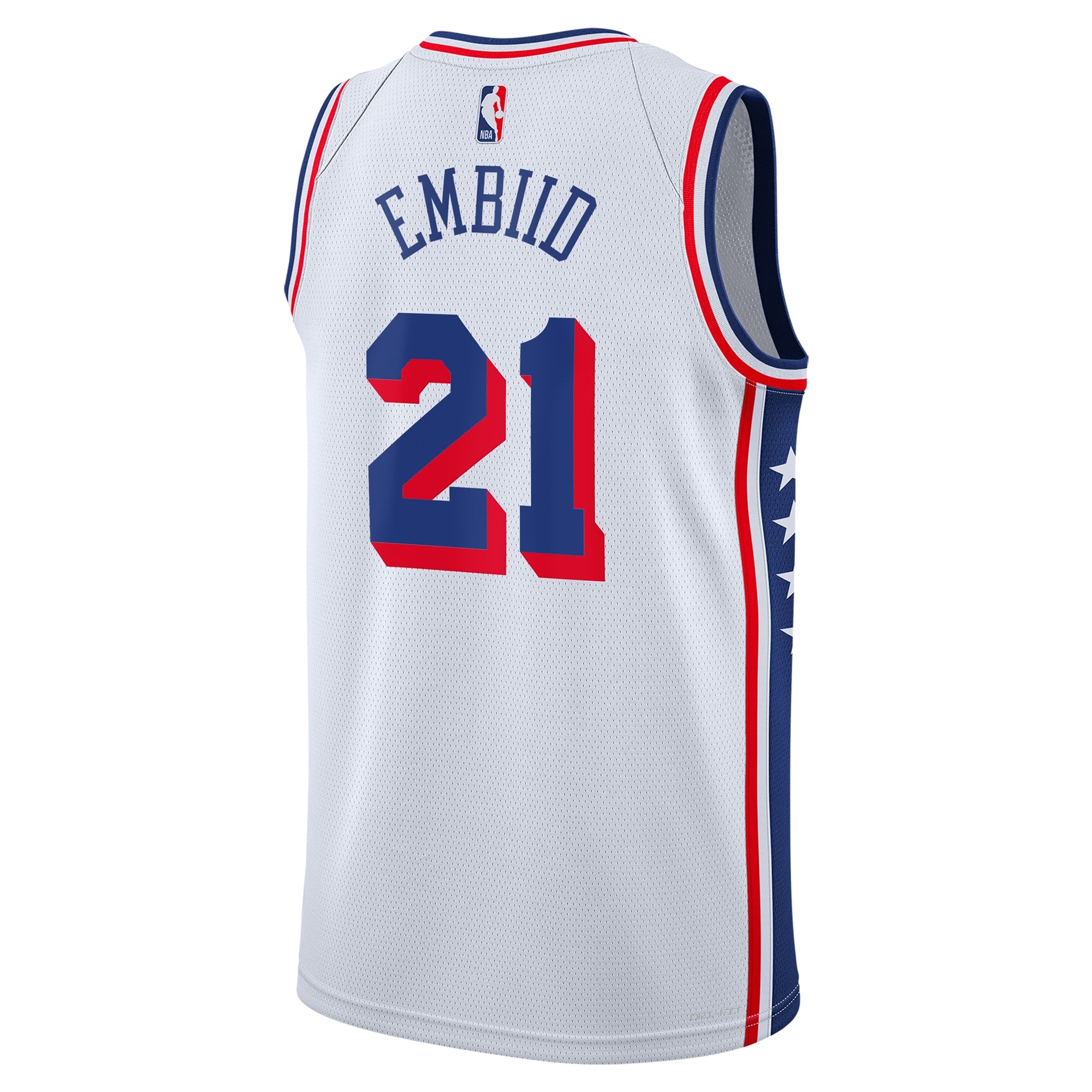 Philadelphia 76ers Nike Association Edition Swingman Jersey - White - Joel Embiid - Youth