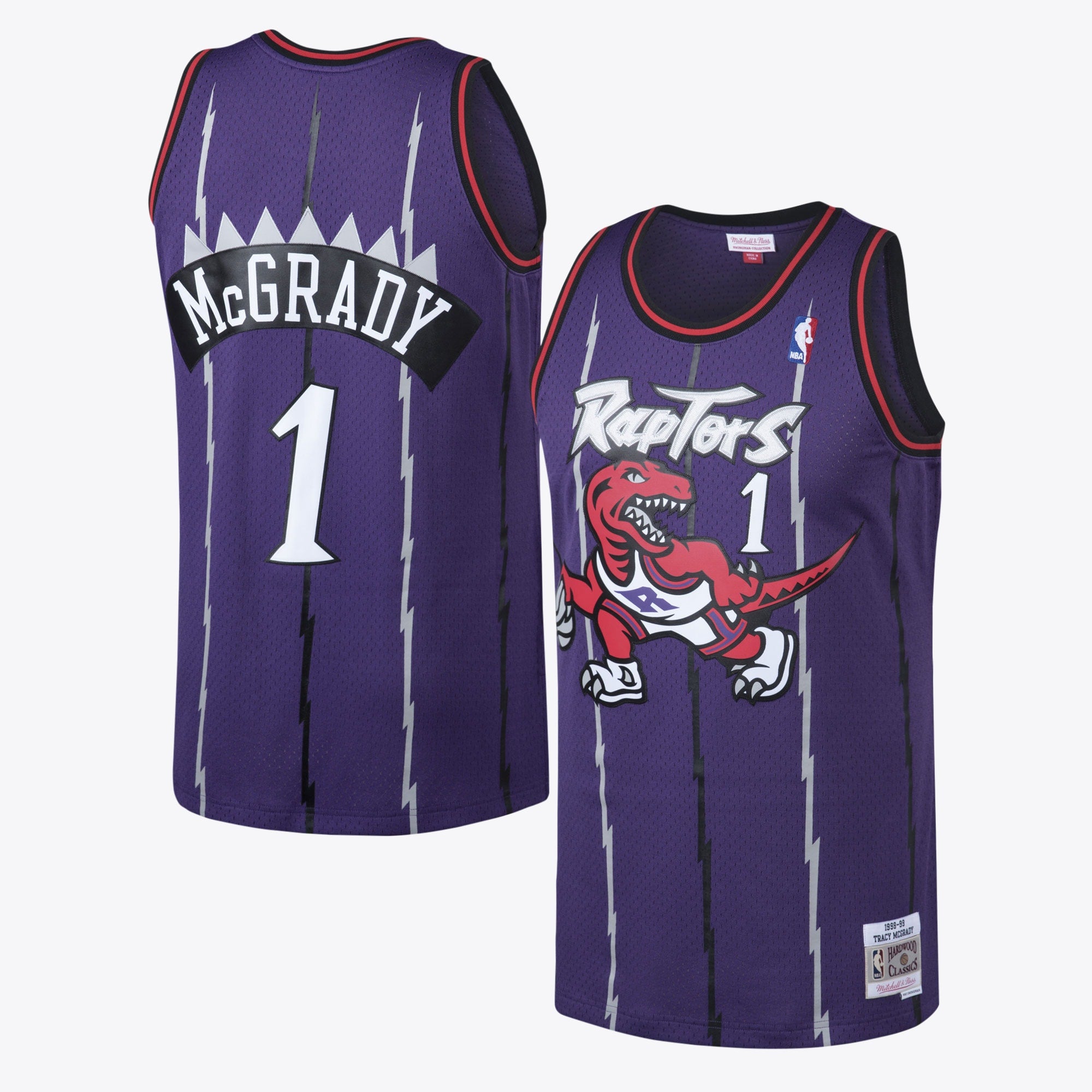 Toronto Raptors Mitchell & Ness Tracy McGrady Hardwood Classics Road Swingman Jersey - Men's