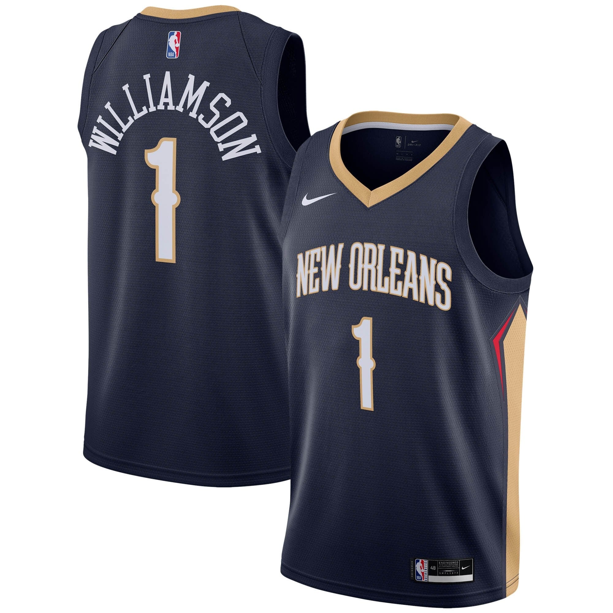 New Orleans Pelicans Nike Icon Swingman Jersey - Zion Williamson - Men's