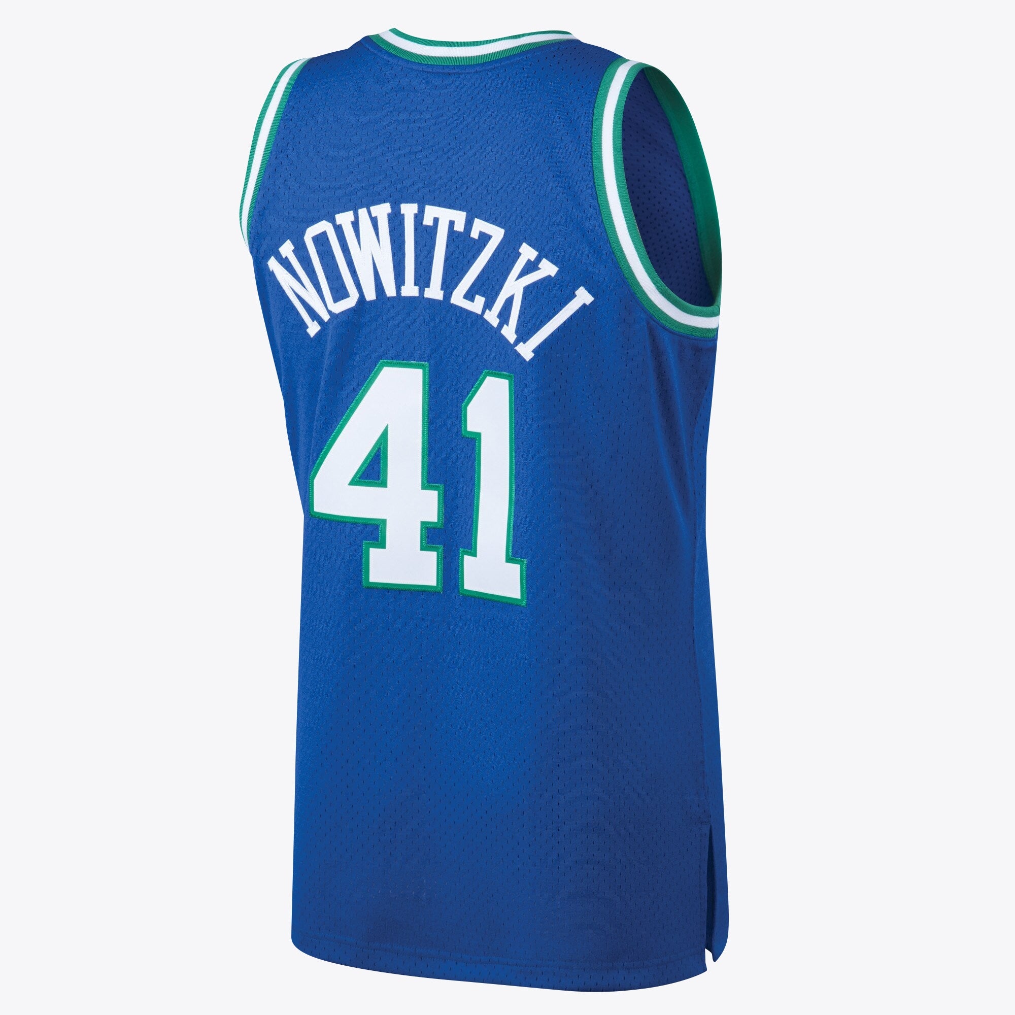 Dallas Mavericks Mitchell & Ness Dirk Nowitzki 1998 Hardwood Classics Road Swingman Jersey - Royal - Men's
