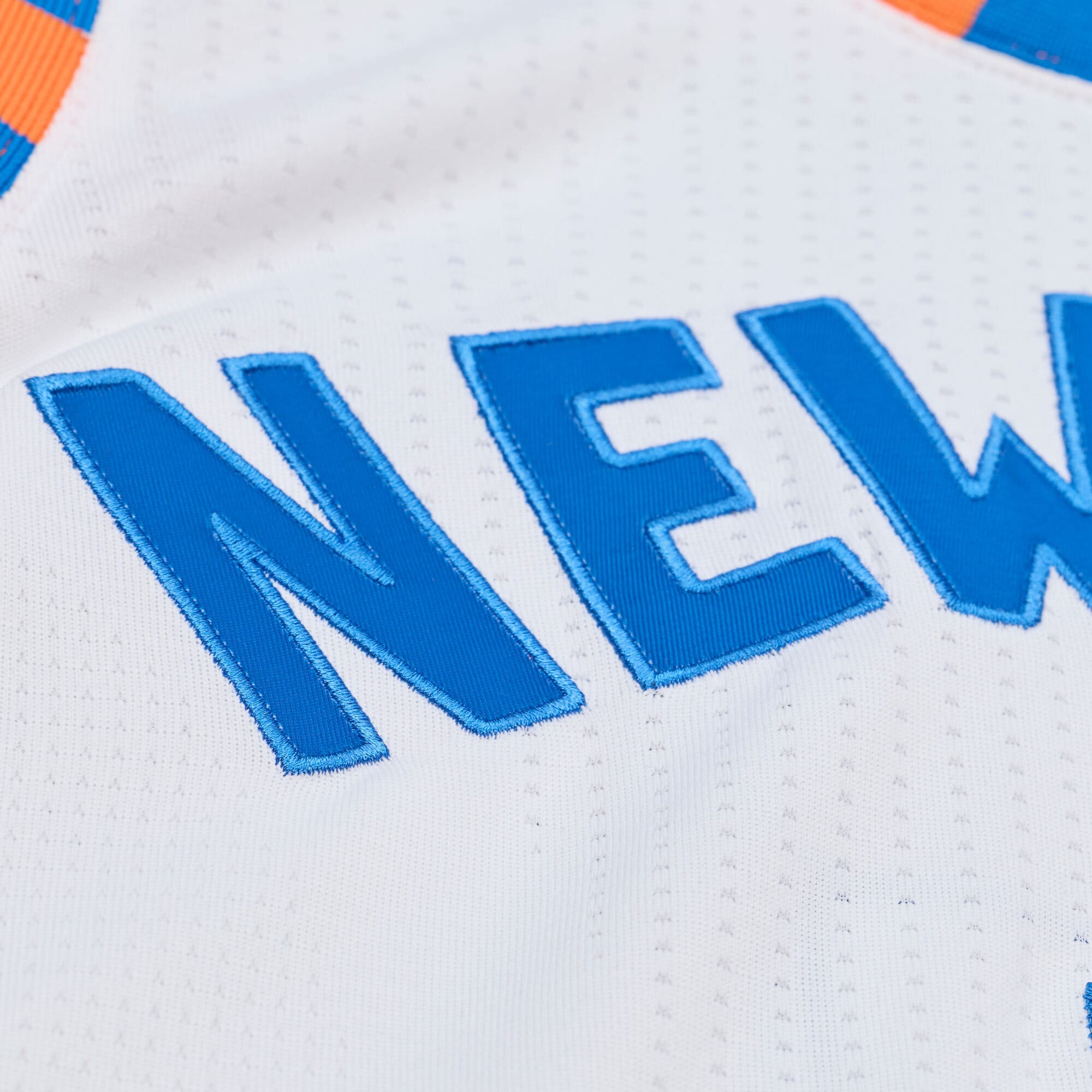 New York Knicks Mitchell & Ness Carmelo Anthony 2015-16 Hardwood Classics Authentic Jersey - White - Men's