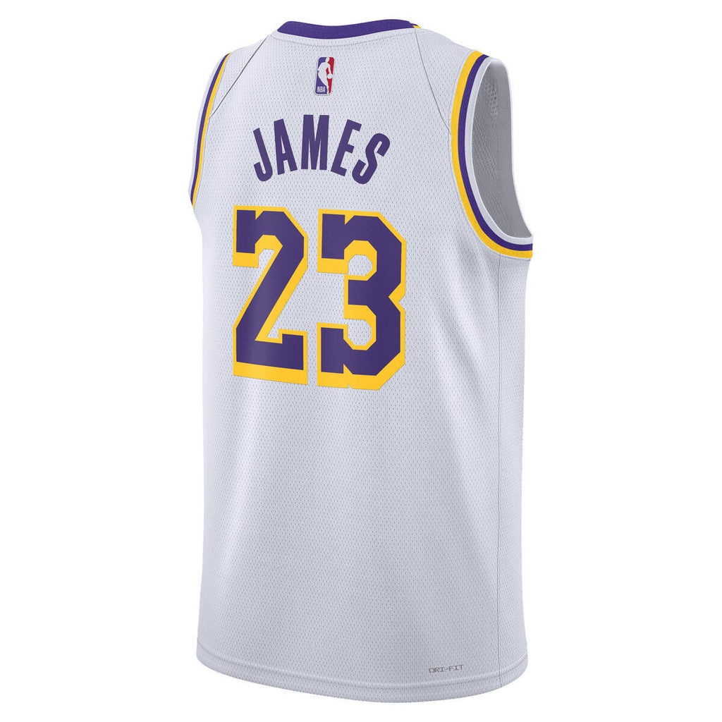 Los Angeles Lakers Nike Association Swingman Jersey - LeBron James - Unisex