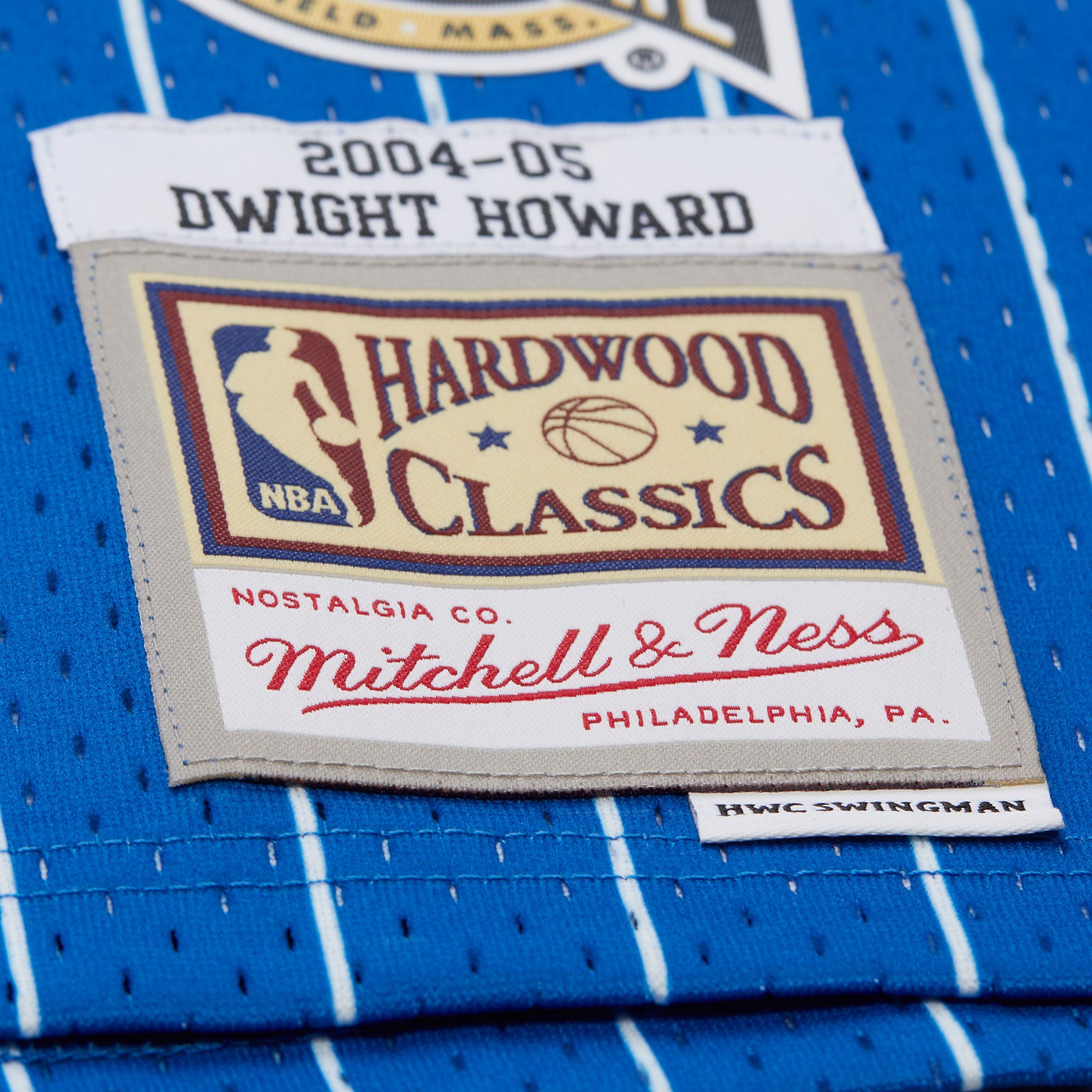 Orlando Magic Dwight Howard 2004/05 Hardwood Classics Hall of Fame Swingman Jersey - Blue - Men's