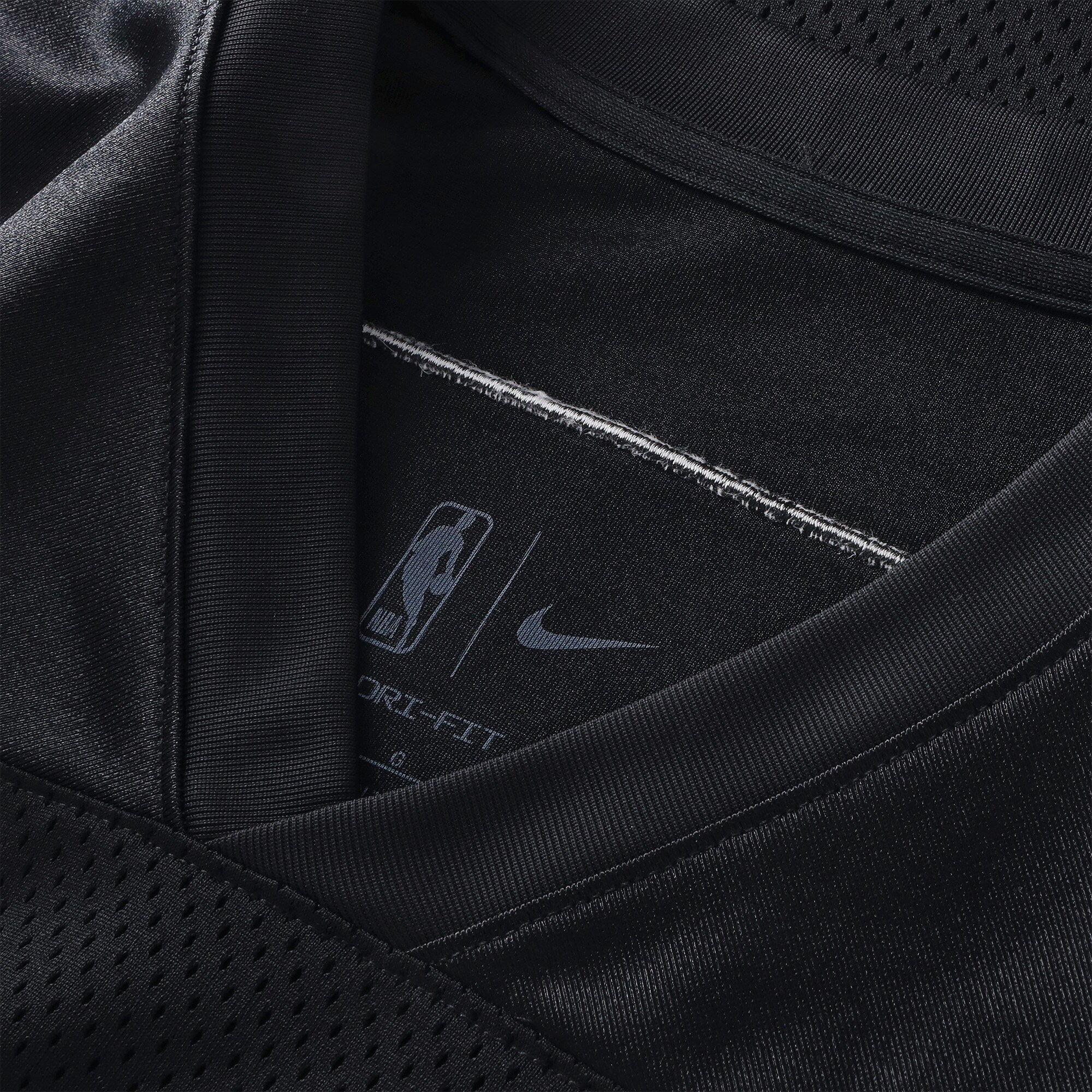 Boston Celtics Nike Courtside Football Jersey - Black - Men's